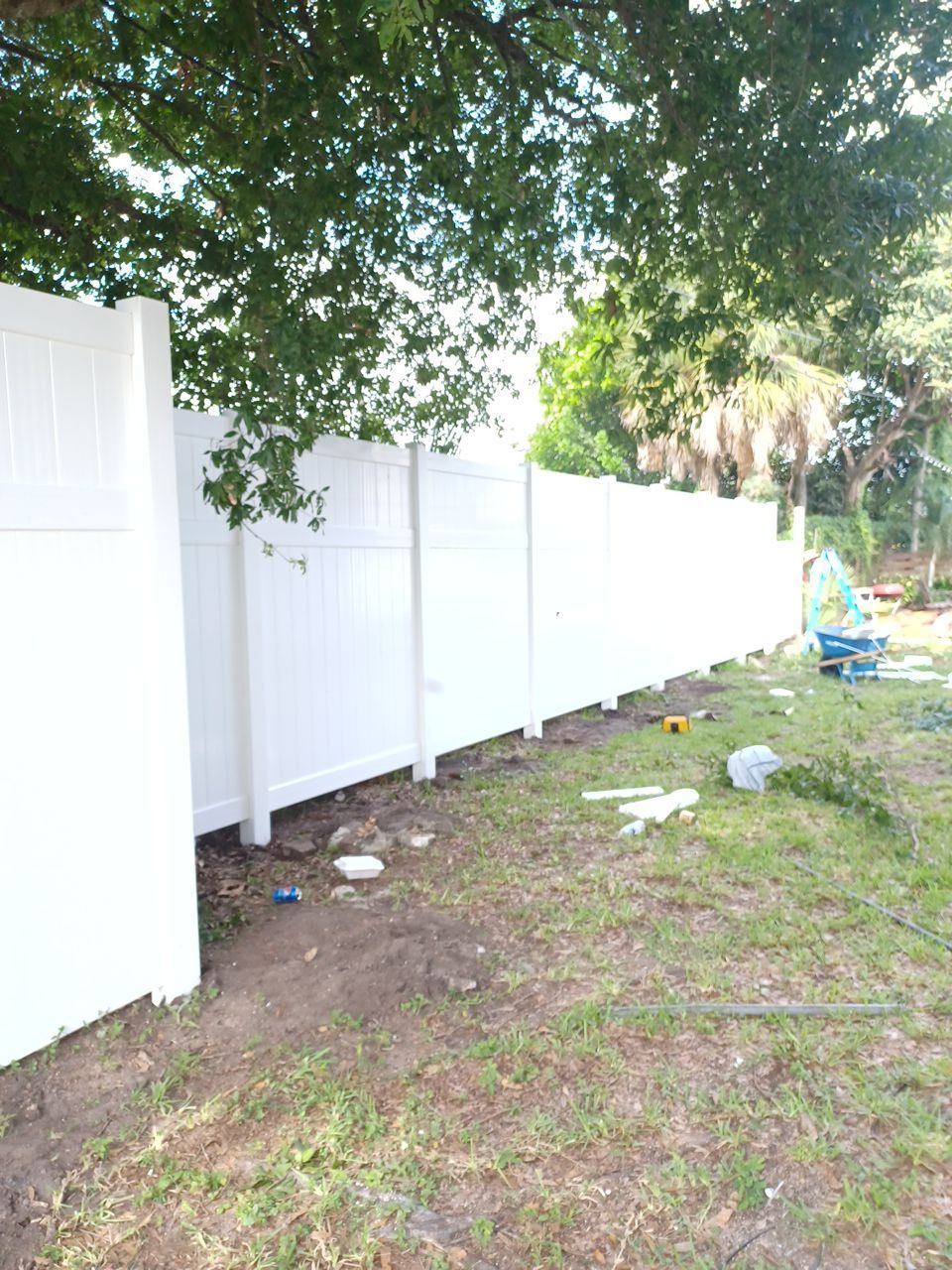 Bradenton, FL 6+2 White Vinyl Privacy Fence  by Asap fence and gates, LLC
