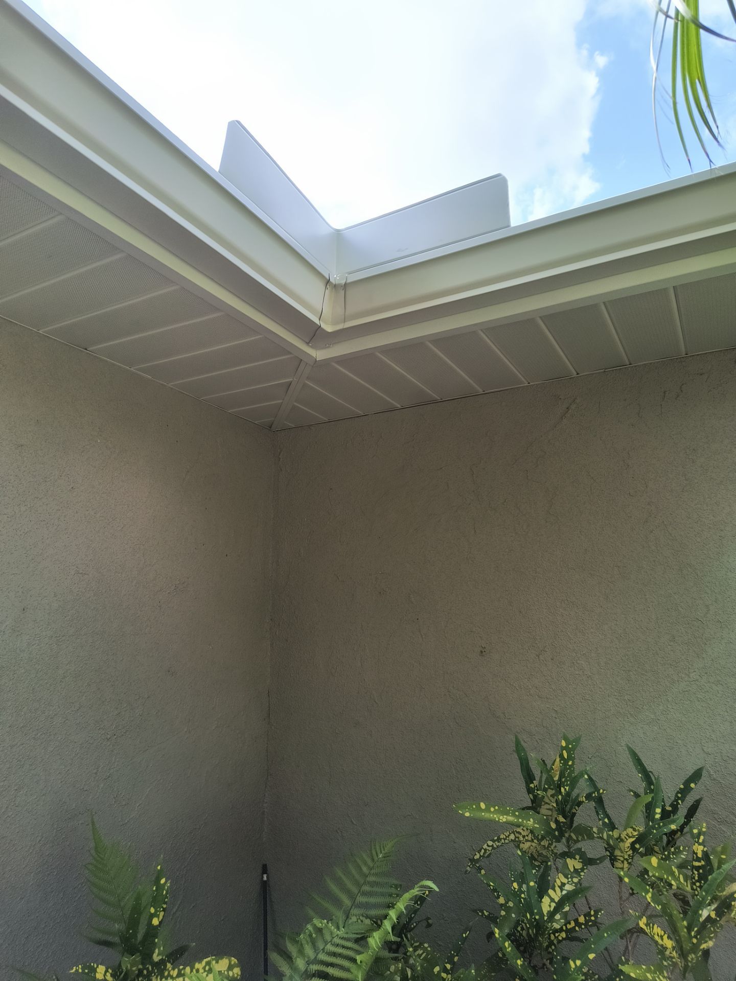 White 6-Inch Seamless Gutters in Sarasota FL by Gutter Professors