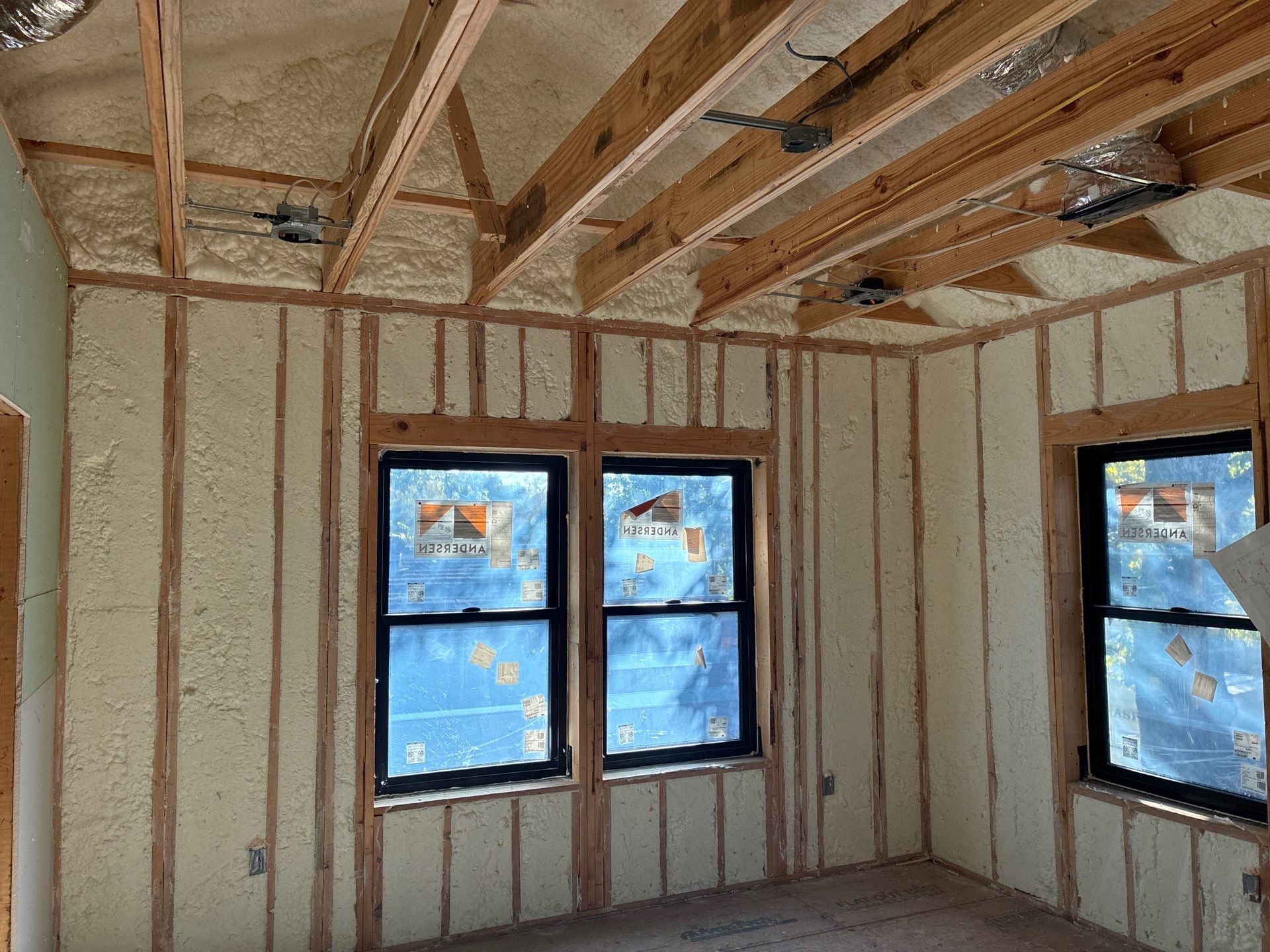 Fully encapsulated Dallas custom home  by Apex Insulation Solutions