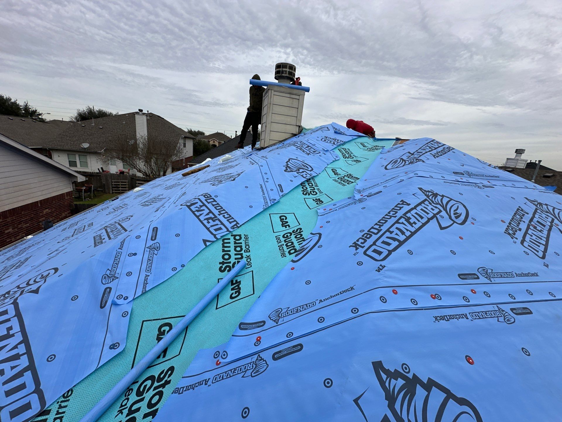 Project in Houston by Motion Roofing