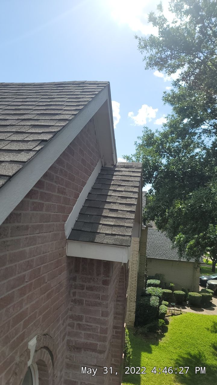 Insurance Claim Roof and Gutters using Owens Corning Oakridge Driftwood by Tex-Line Roofing