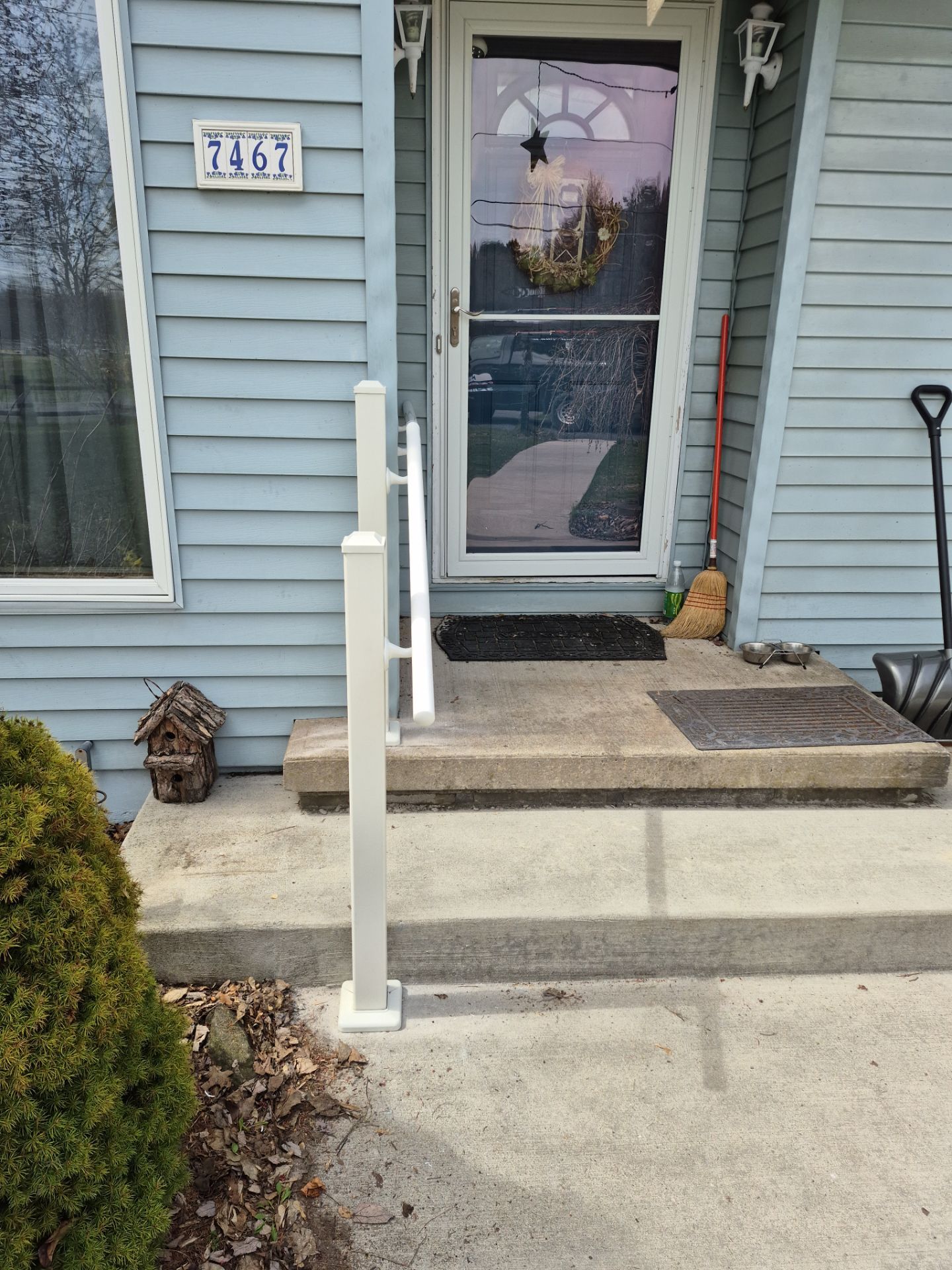 Front Railing Install by Case Construction