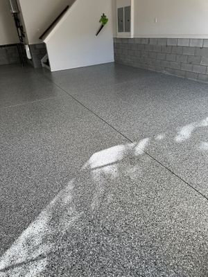 Garage Floor Coating using Wombat