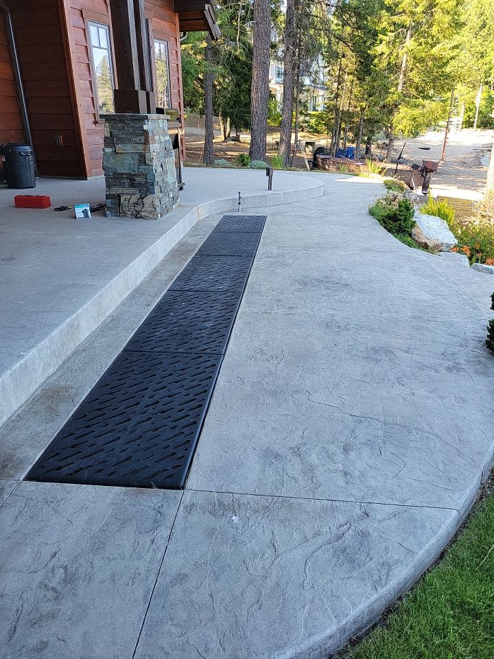 Patio and Walkway using Pecan and the Penntek Evolution Flooring System by Croc Coatings, LLC