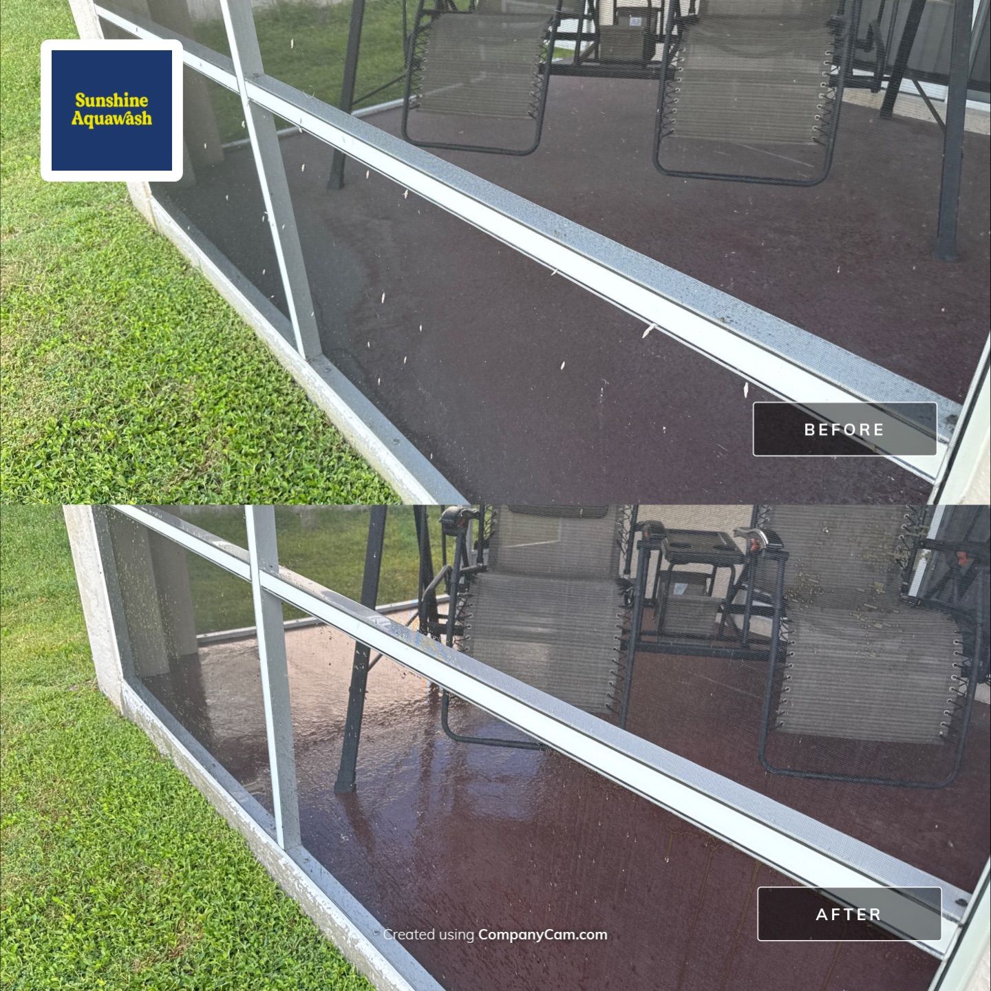 Driveway and Lanai Cleaning In Ellenton, FL by Sunshine AquaWash