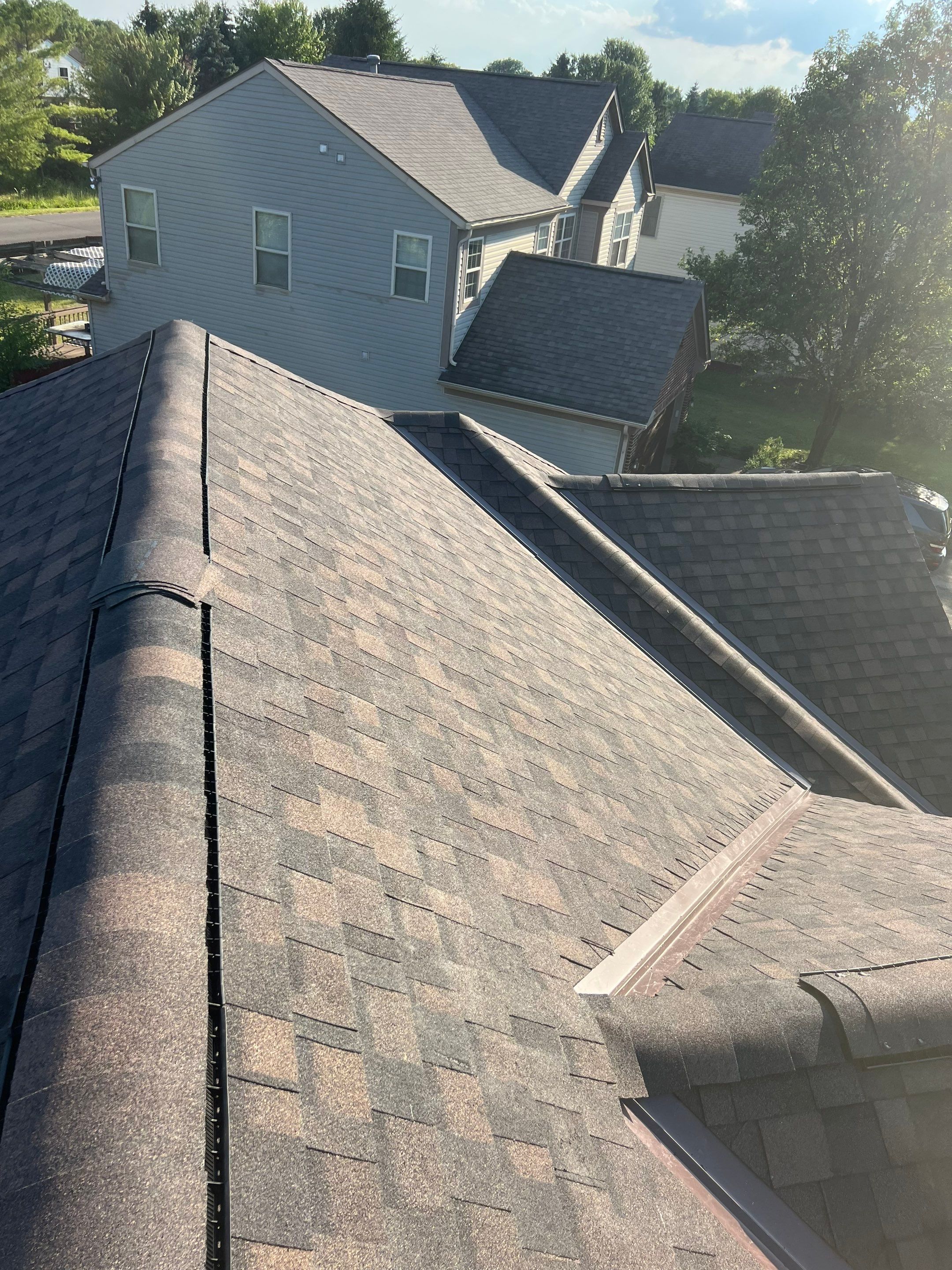 Residential Roofing Installation using IKO dimensional shingles by SOS Home Ohio 