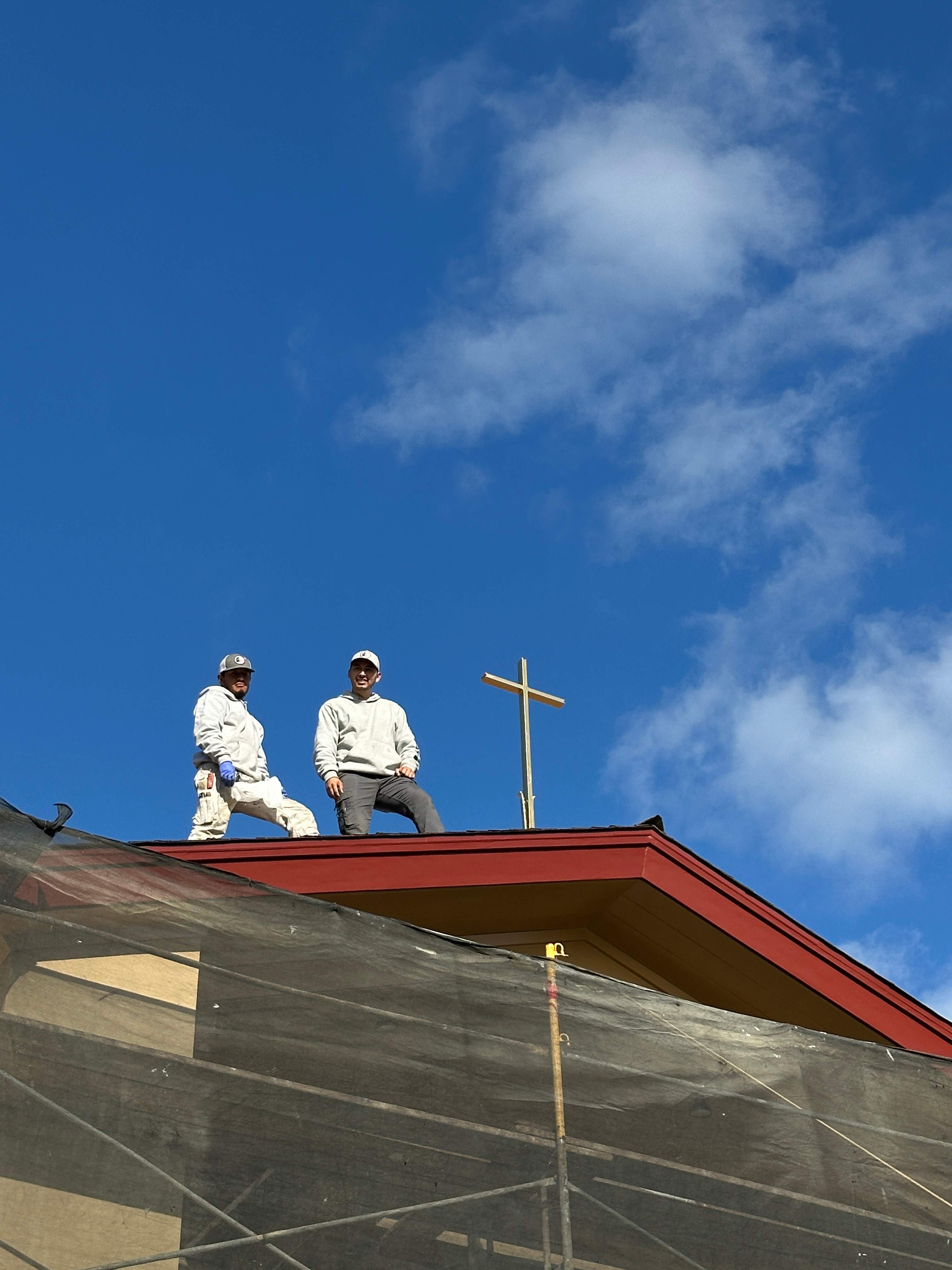 Assumption church San Leandro  by Herrera’s Bay Area Painting inc.