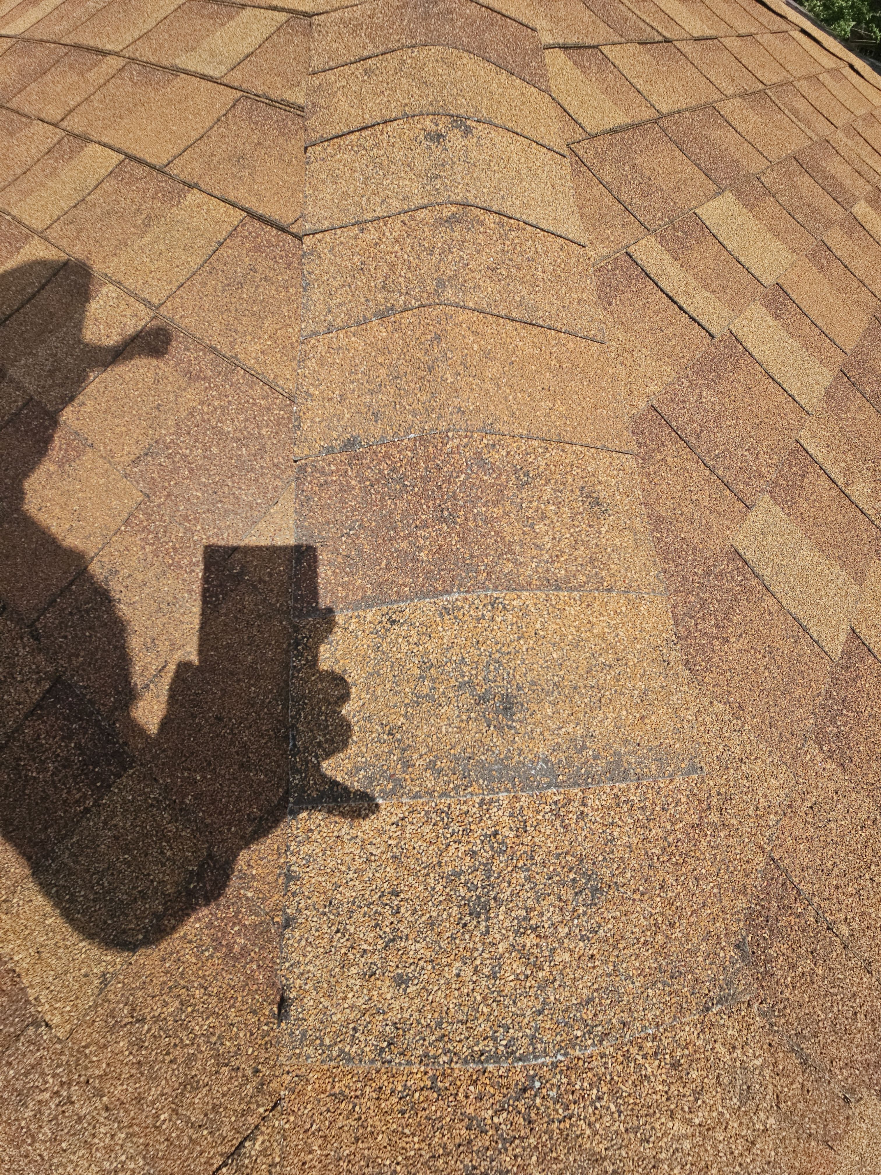"Full Roof Replacement Due to Hail and Water Damage – Before & After" by road roofing llc