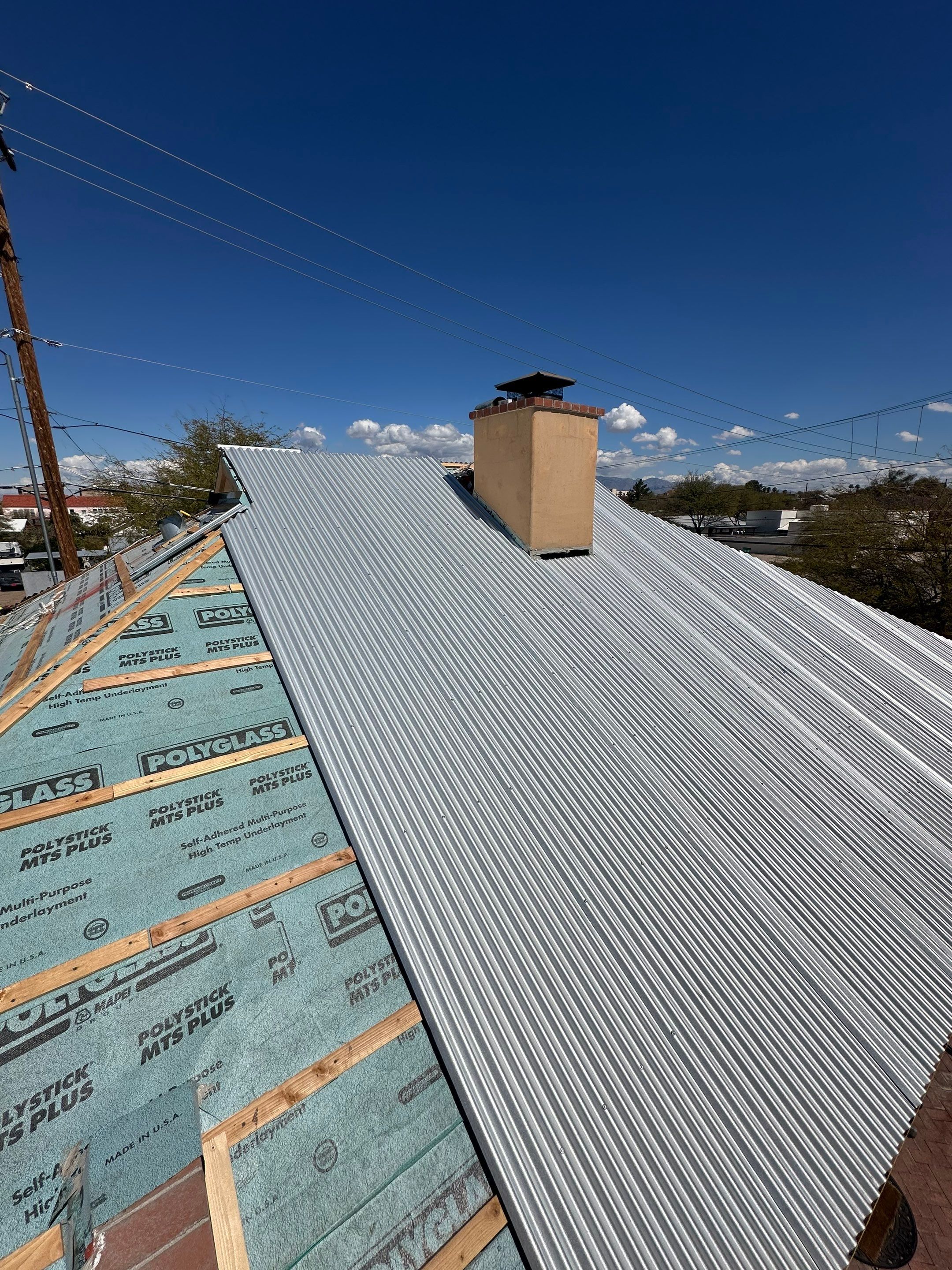 Metallic Silver Exposed Fastener by Reimagine Roofing