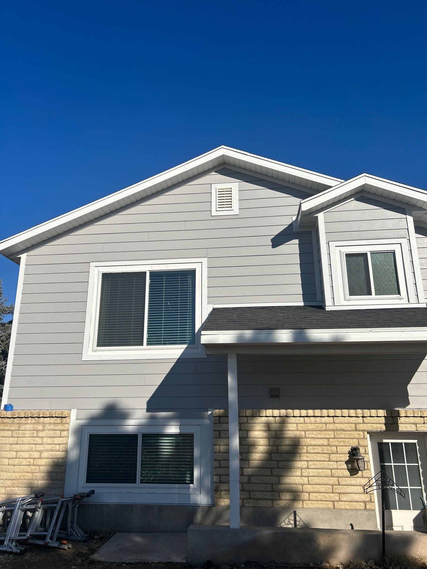 Ogden | Thermal Hardie Upgrade with Mixed Profiles | Pearl Gray by Ideal Siding Utah
