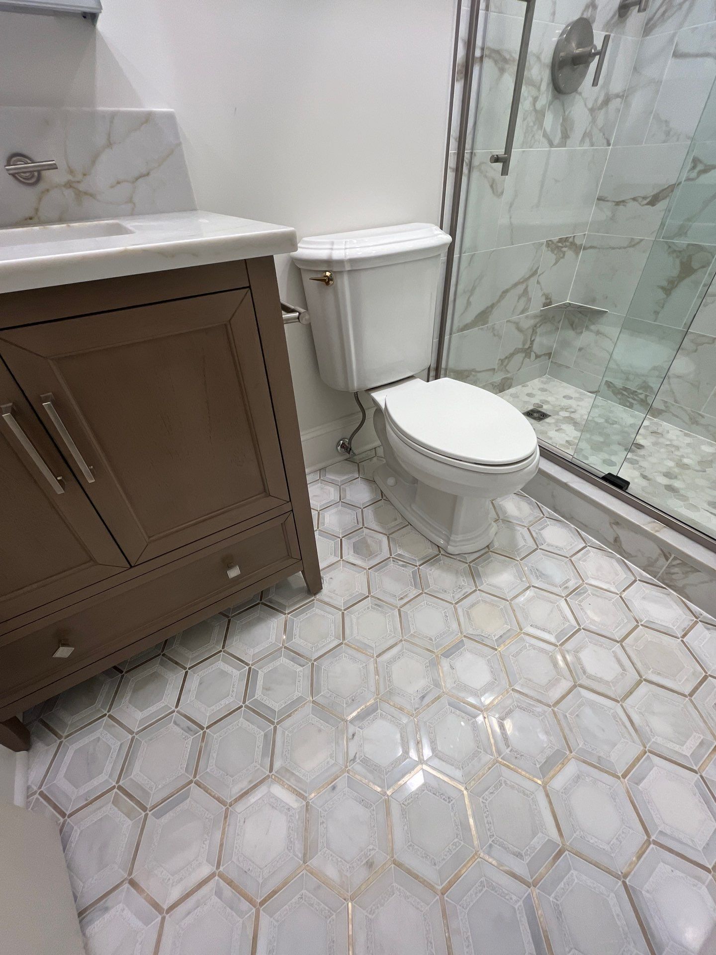 Triple Bath in Hinsdale by Snap Home Solutions