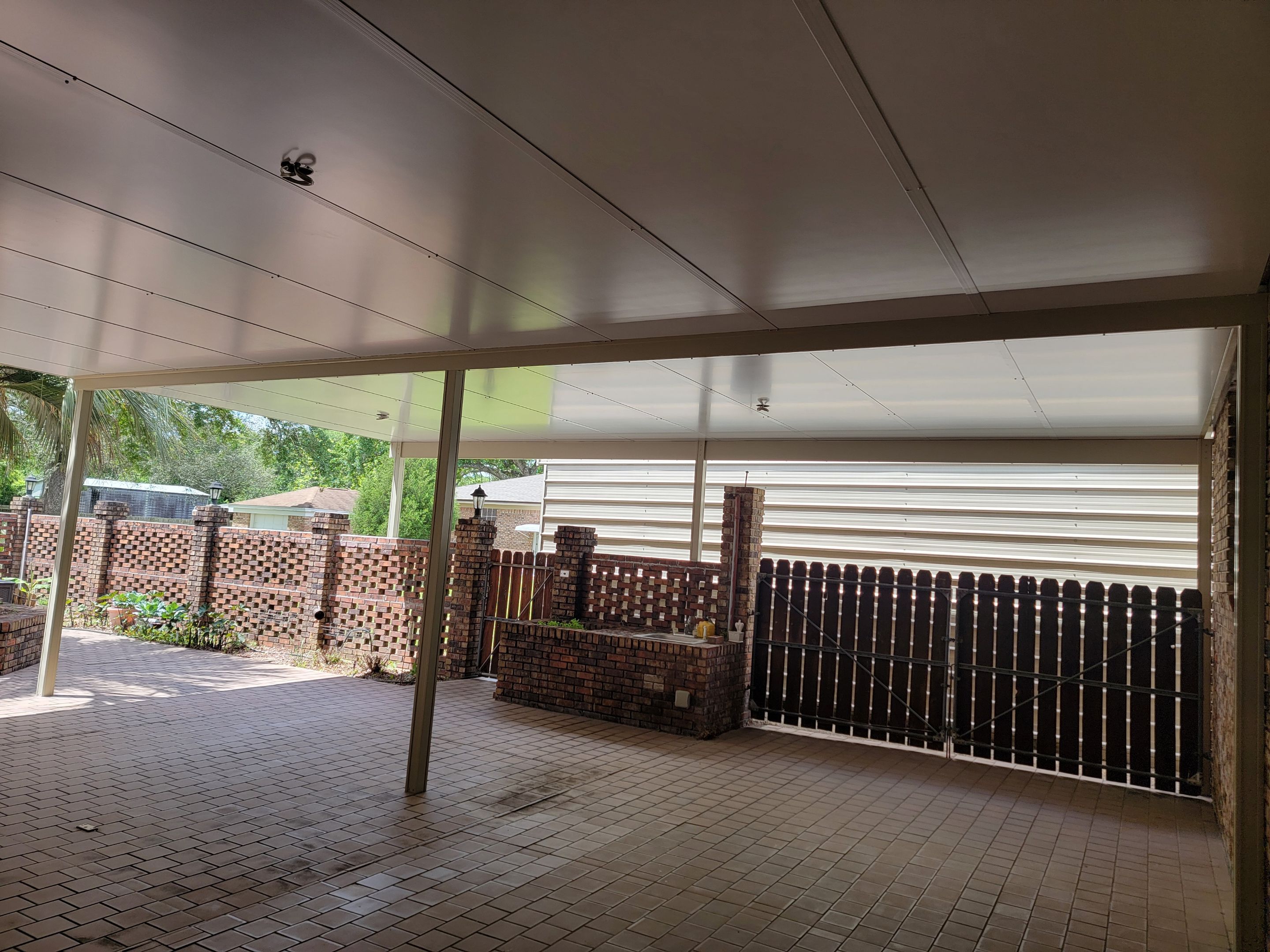 Patio Cover using Colorbeam by Titan Sunrooms