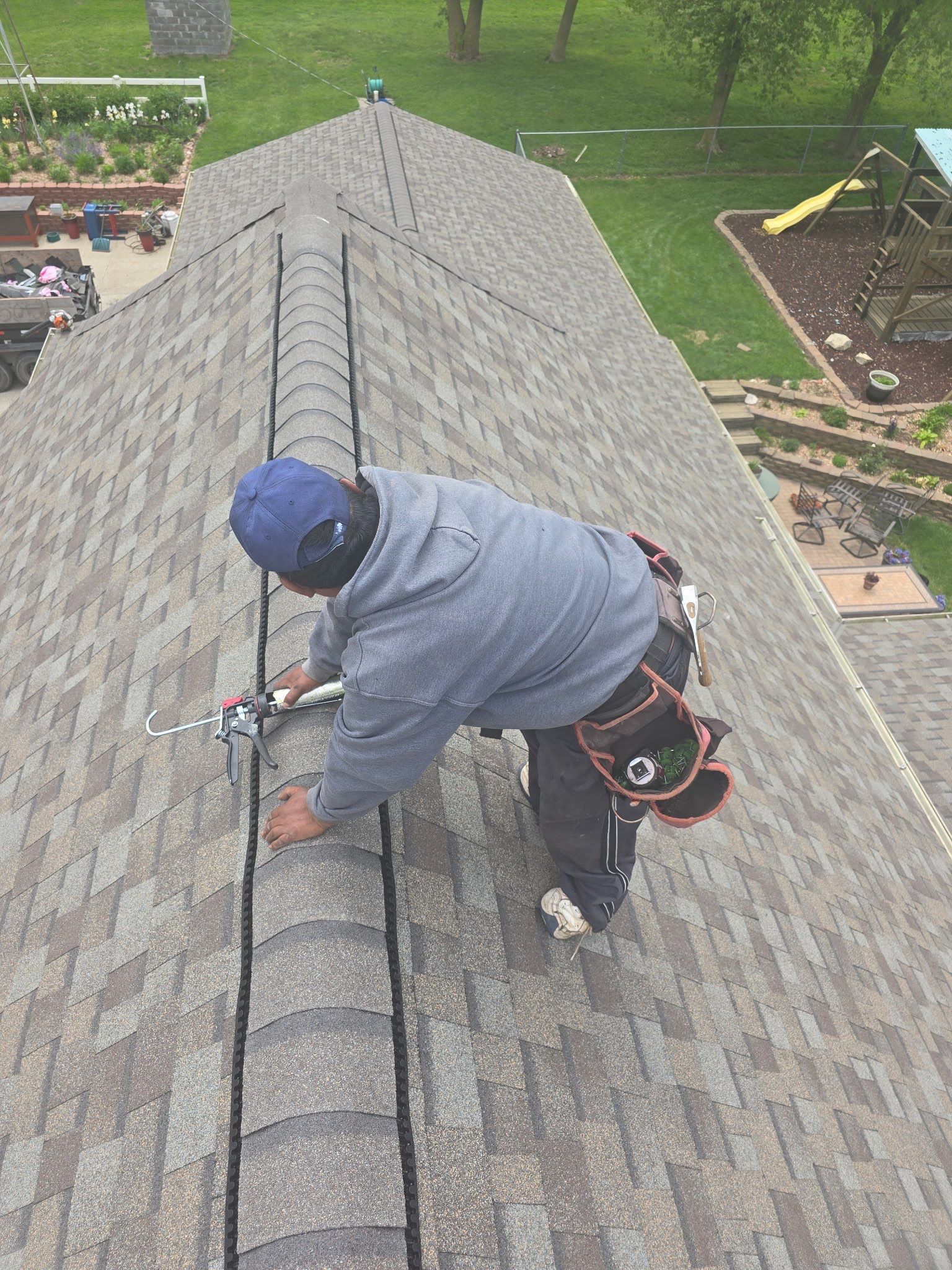 Residential Roofing Installation using Owens Corning Duration Driftwood by Lightning Exteriors