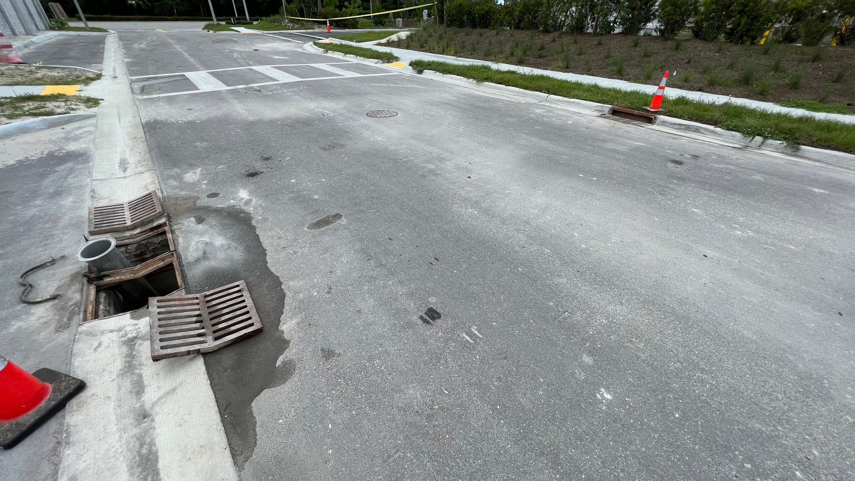 New Construction Storm Drain System Cleaning by APS Power & Water