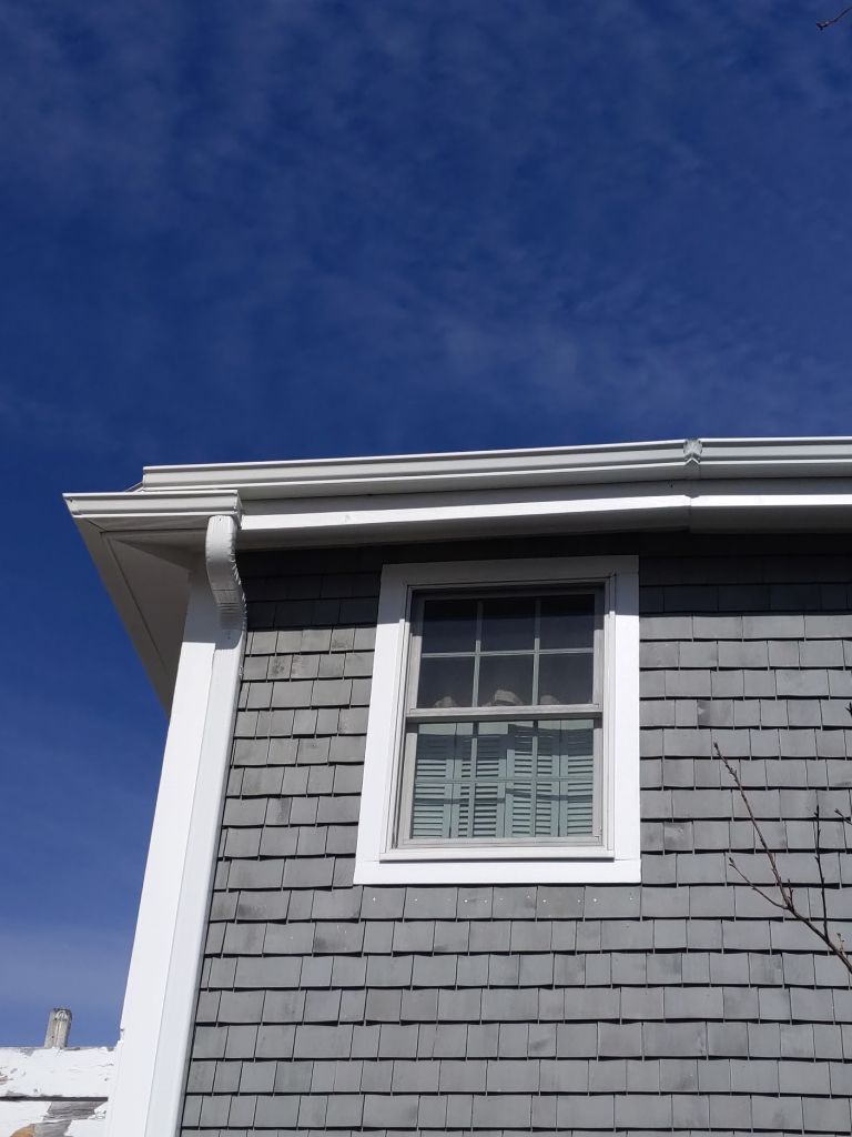 Hull, MA Gutter Installation using 5" K-Style Aluminum Gutter by Gutter Pro Enterprises