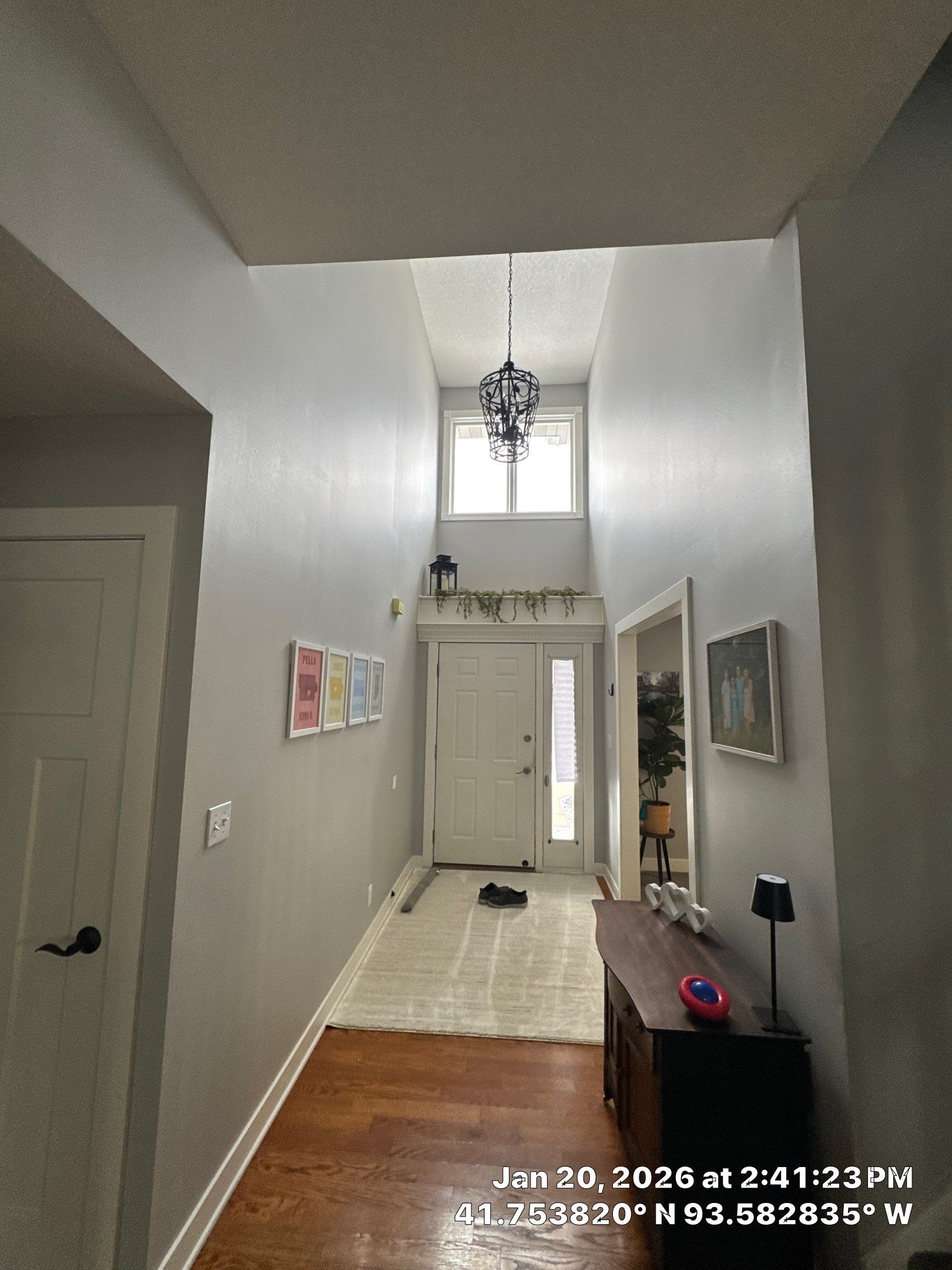 Residential Interior Wall Repaint | Foyer, Stairwell, Hallway & Living Room by Midwest Paint LLC