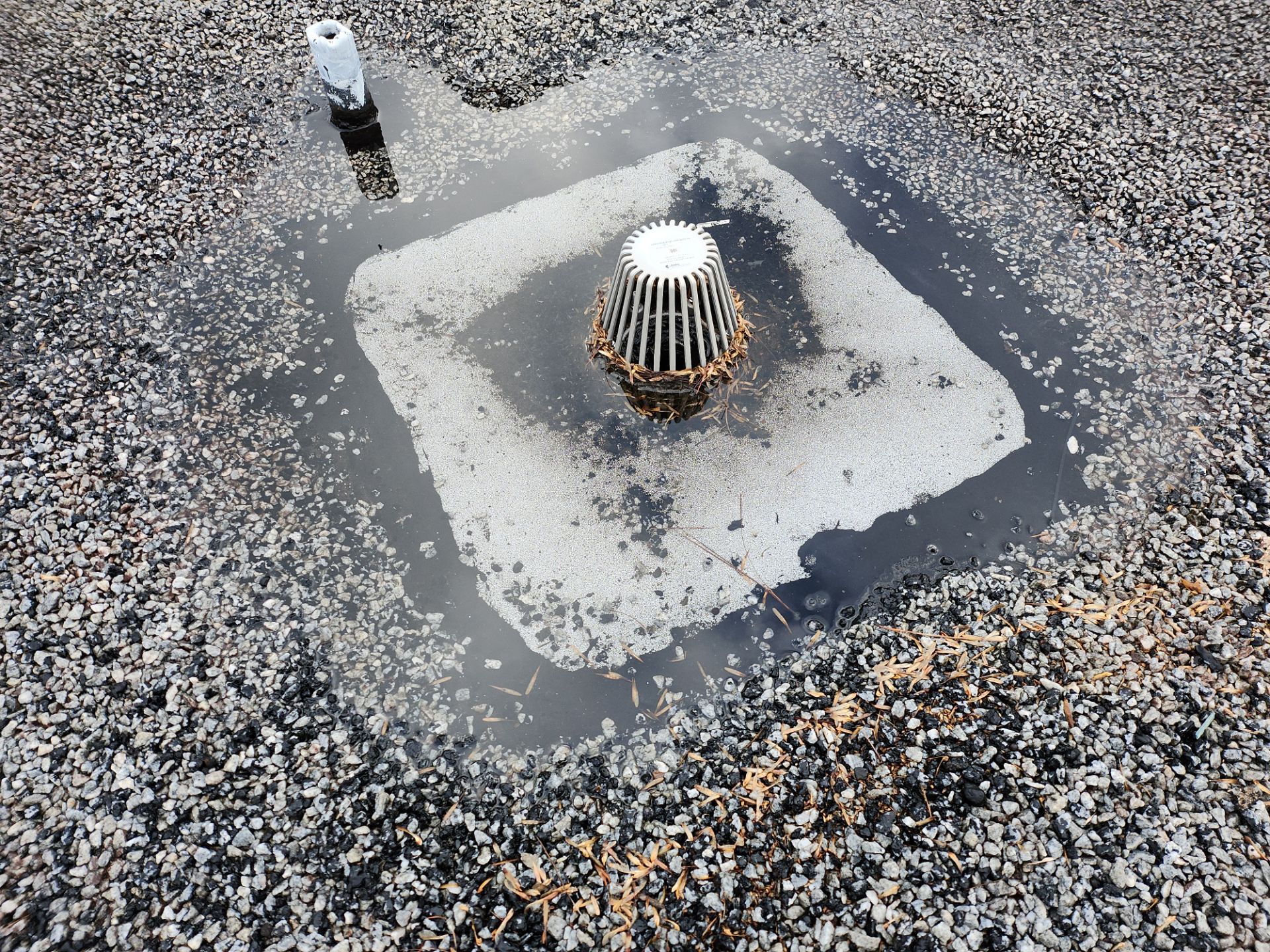 Important to keep drains clear 💦 by Georgia Roof Advisors