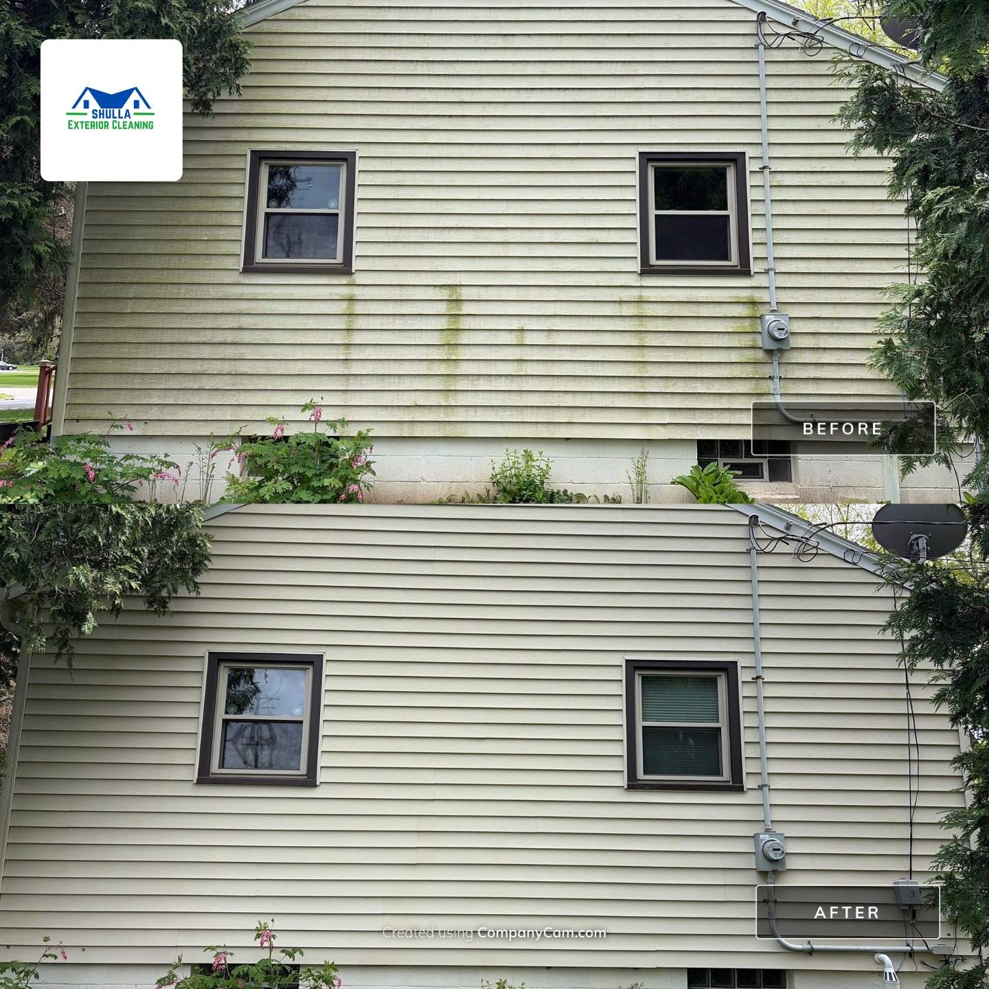 House wash, window clean and screen clean by Shulla Exterior Cleaning