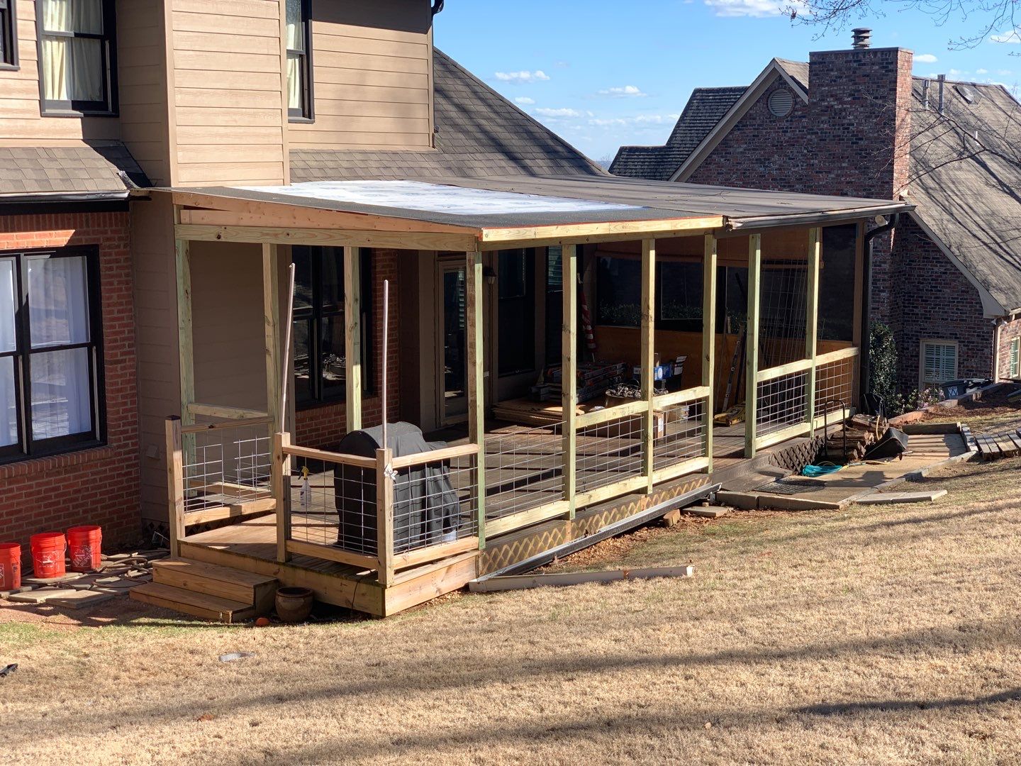 Lake Crest Circle - Roof and Deck Installation  by Pillar and Pine