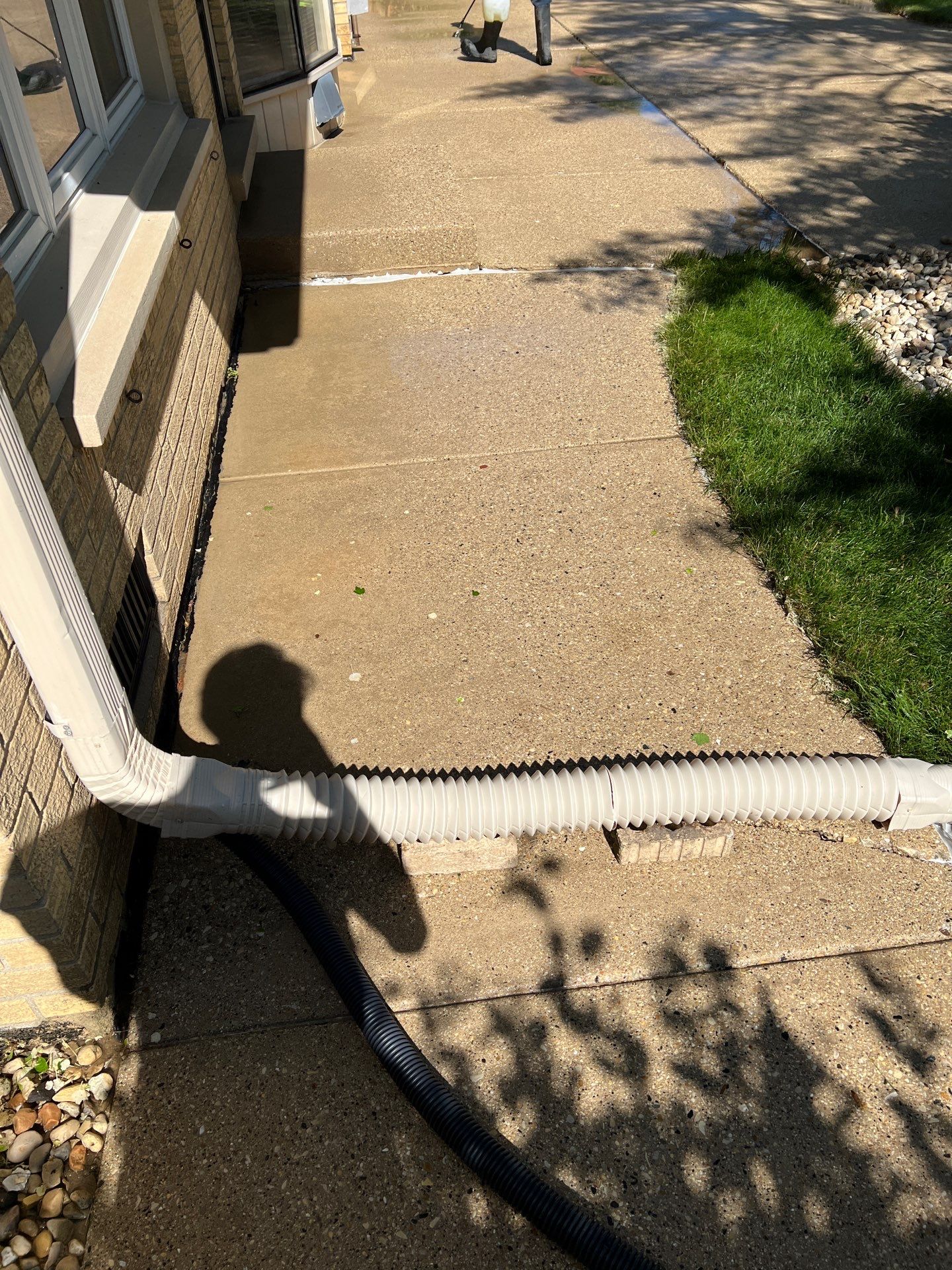 concrete patio power washing  by Northern Power Washing LLC.