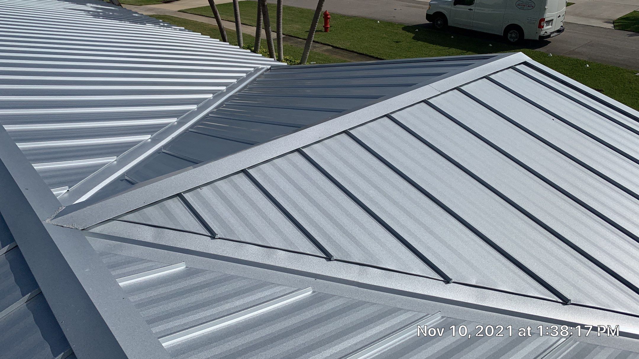 Residential Roofing Installation using 1" Nail strip metal roof by BLUES BROTHERS ROOFING