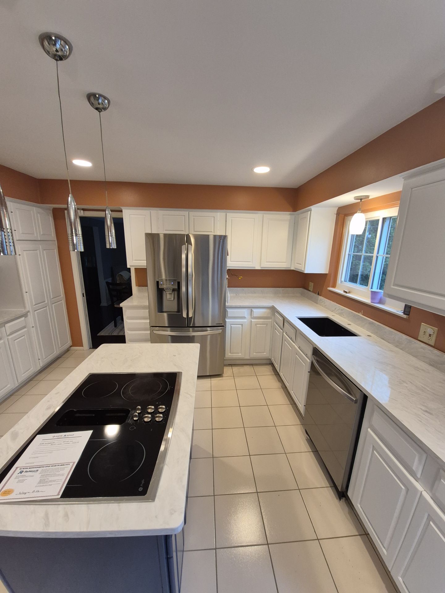 Stained Oak Cabinet Refinishing and Kitchen Update in Grosse Pointe Park by Top Shelf Painter
