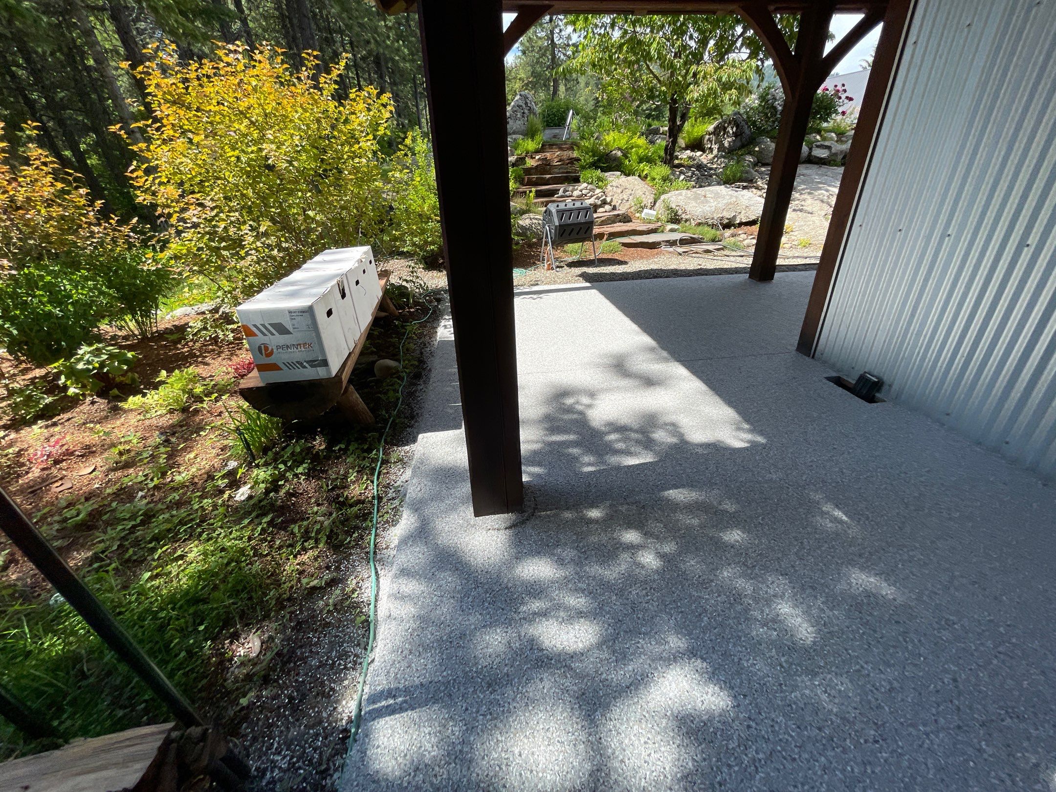 Patio Transformation using Mt Everest by Croc Coatings, LLC