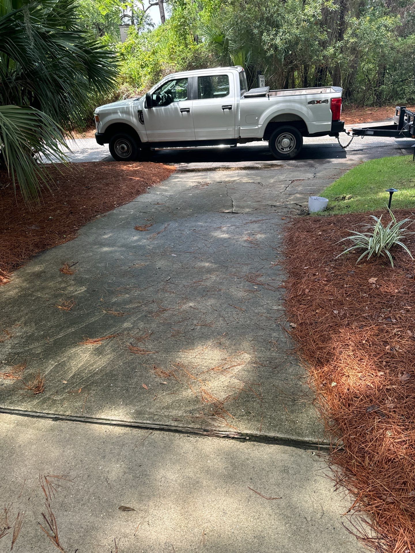 Hilton Head Island Concrete Driveway Replacement with Decorative Paver Borders
