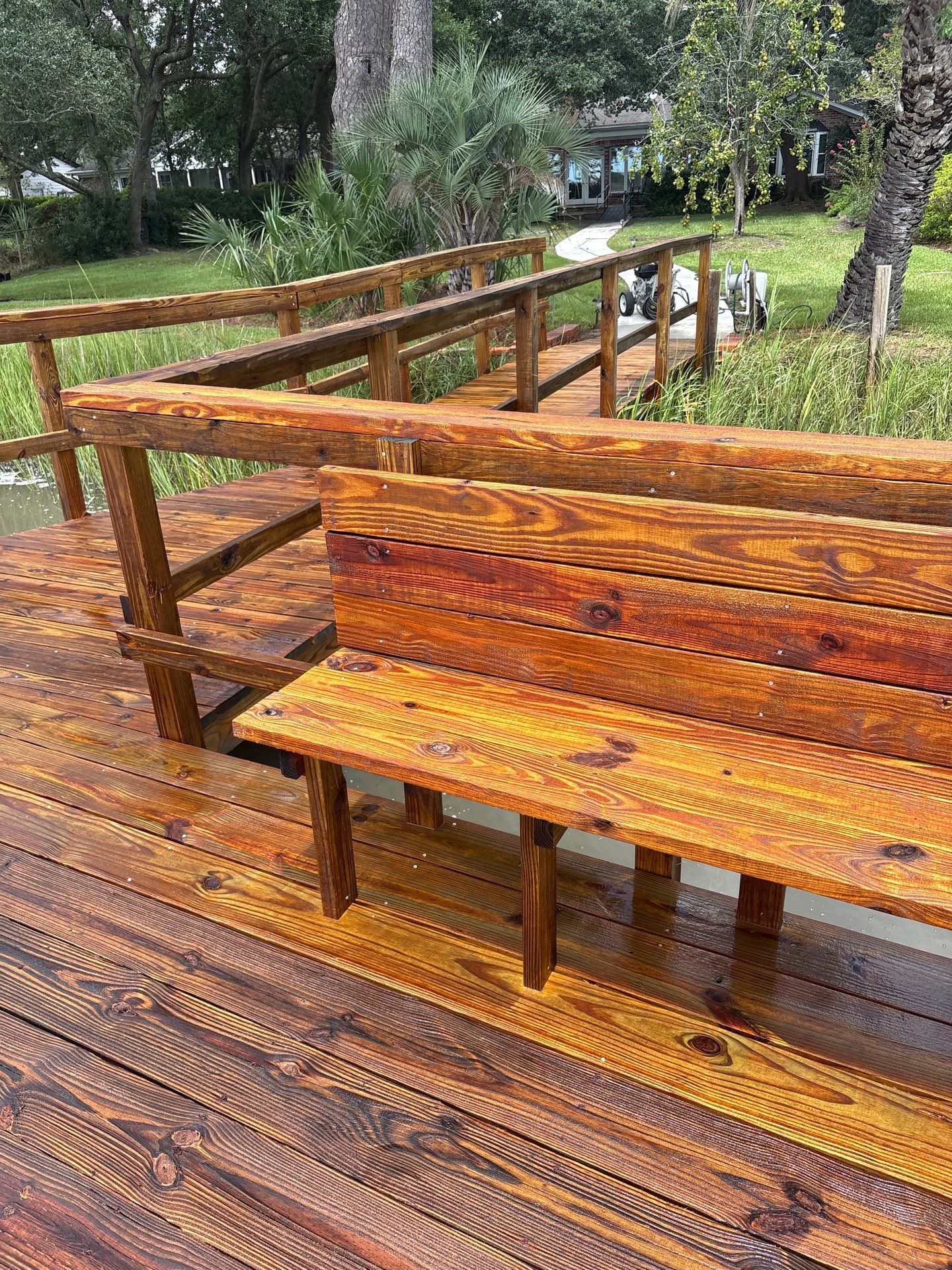 Wood Dock using Wood Sealant by DuraSeal