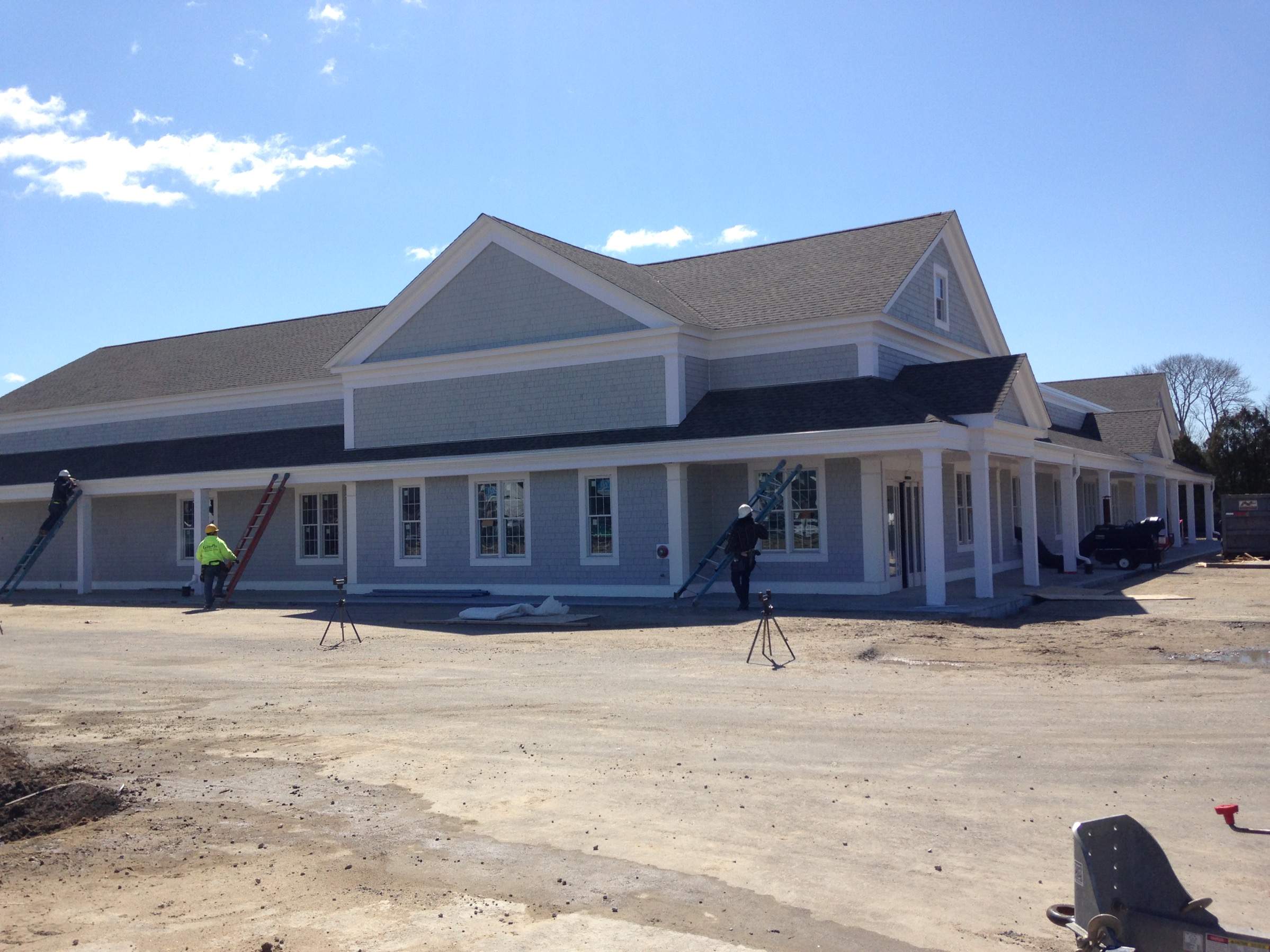 Gutter Pro on the job in Falmouth, MA by Gutter Pro Enterprises