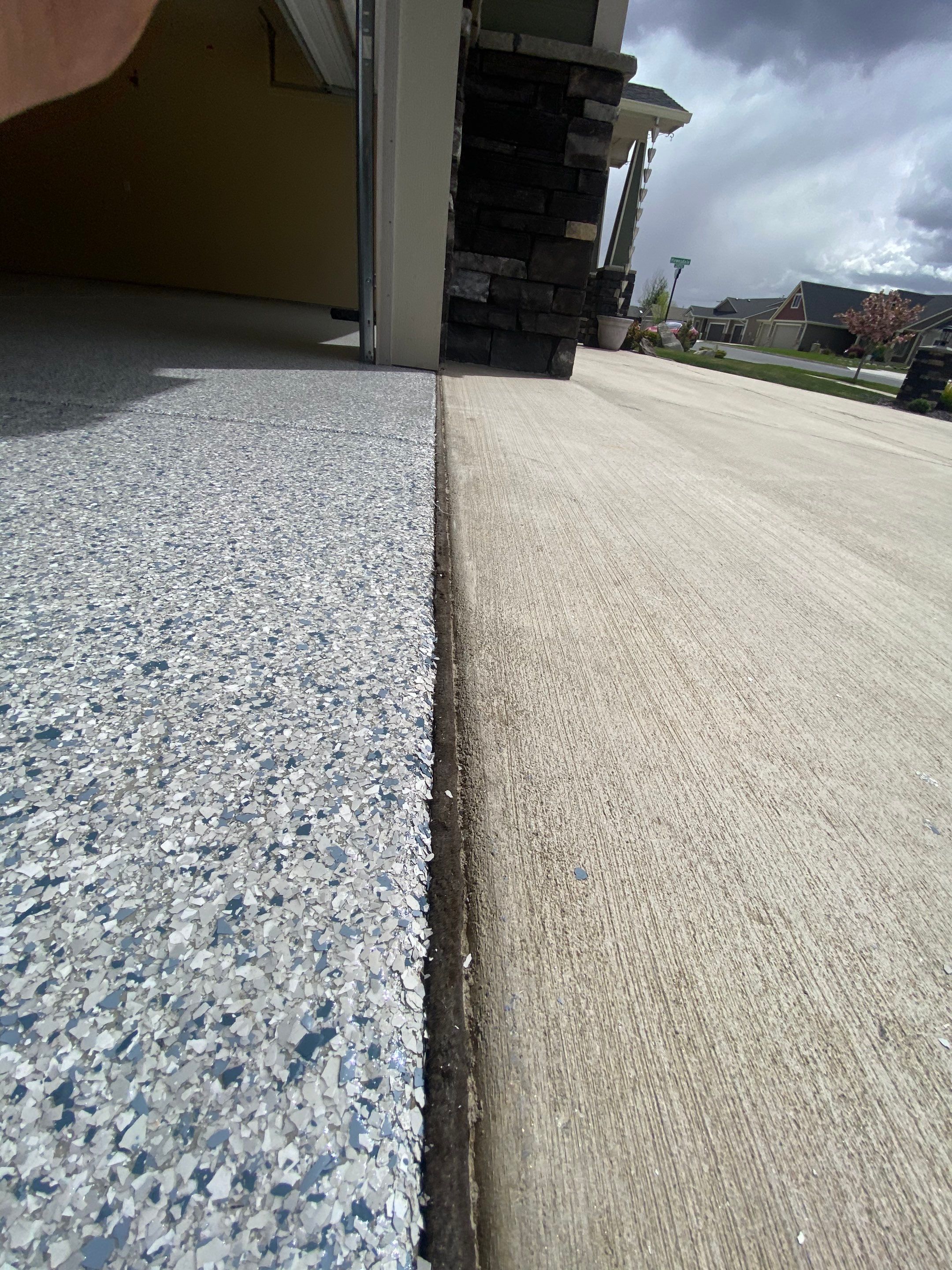 Driveway using Greystone 1/8" by Croc Coatings, LLC