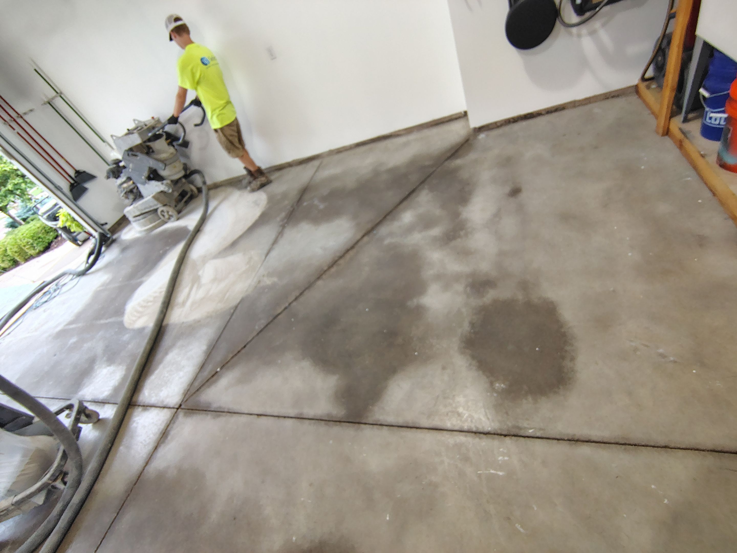 Coyote Garage Floor Coating in Sioux Falls by Select Painting, Coatings & Garage Cabinets