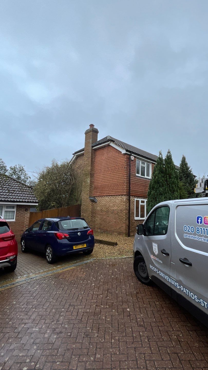 Roof and Patio Cleaning using Honda 15lpm Low Pressure Washing Machine by Ges Exterior Cleaning ltd