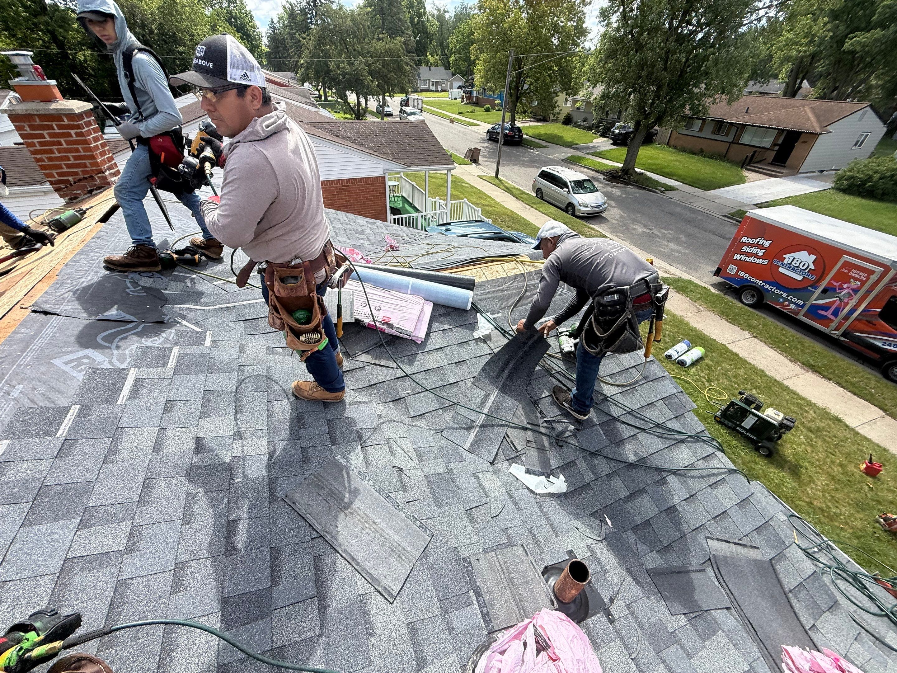 Roof Replacement using Owens Corning Tru Definitions by 180 Contractors