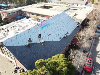 Brentwood Presbyterian Church - New Roof Installation using Owens Corning Duration Cool Shingles