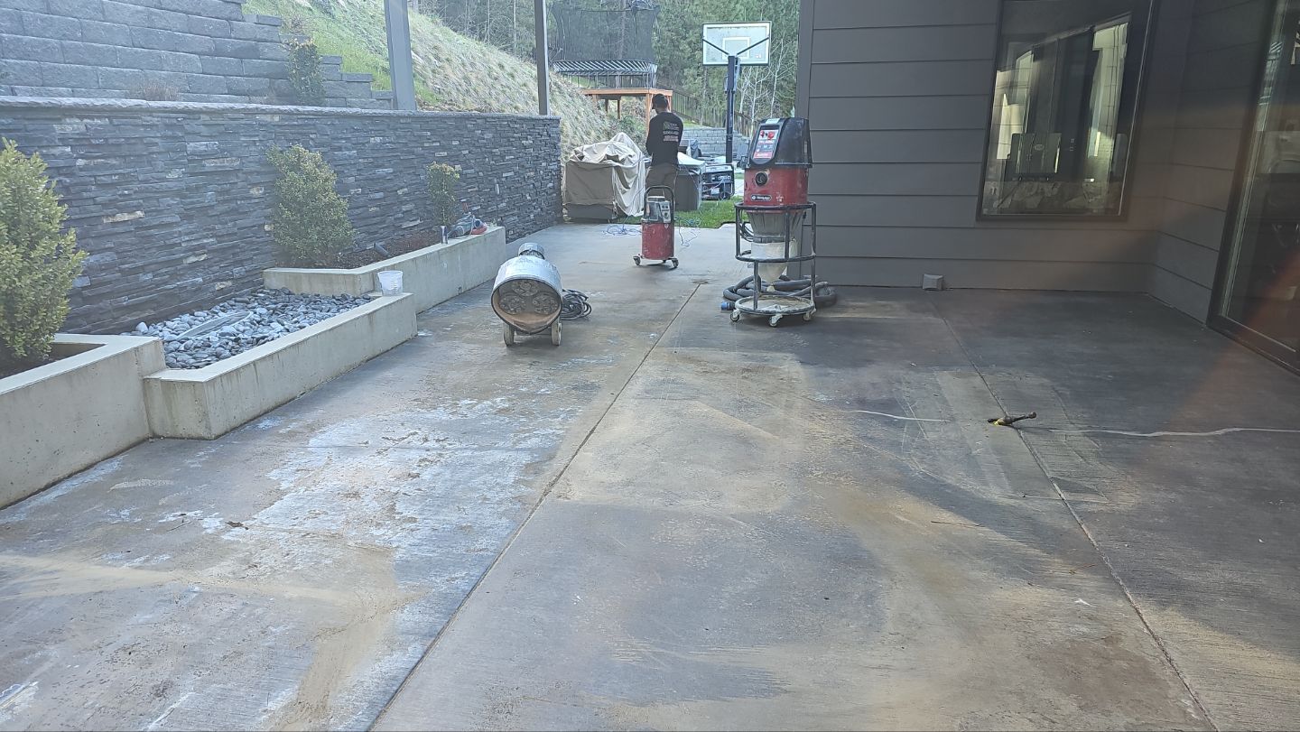 Patio Transformation using Greystone 1/8" by Croc Coatings, LLC