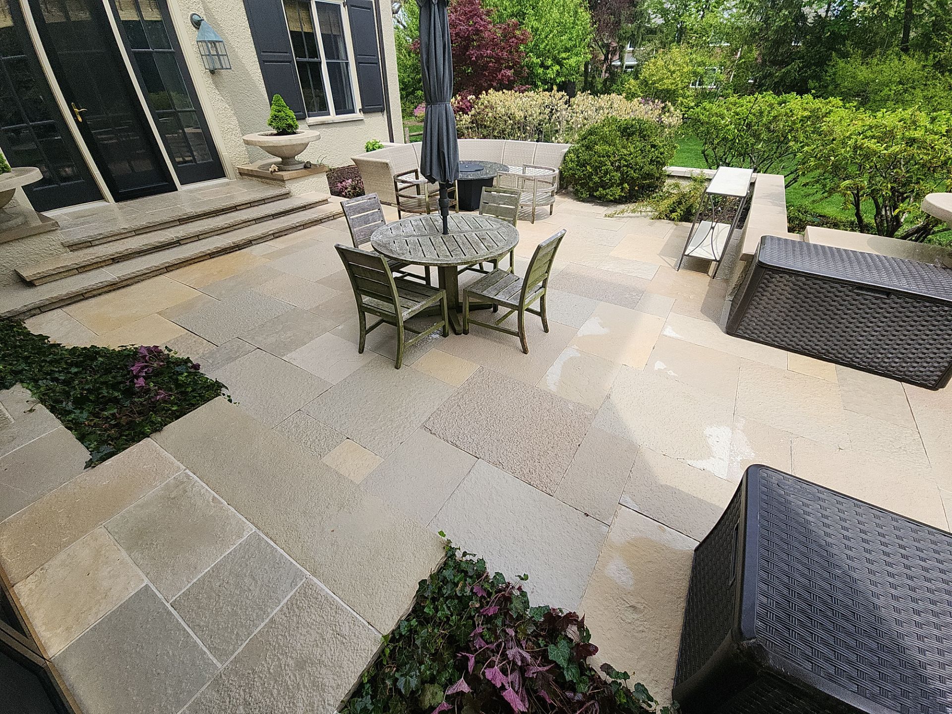 Natural Stone Surface Pressure Washing by Northern Power Washing LLC.