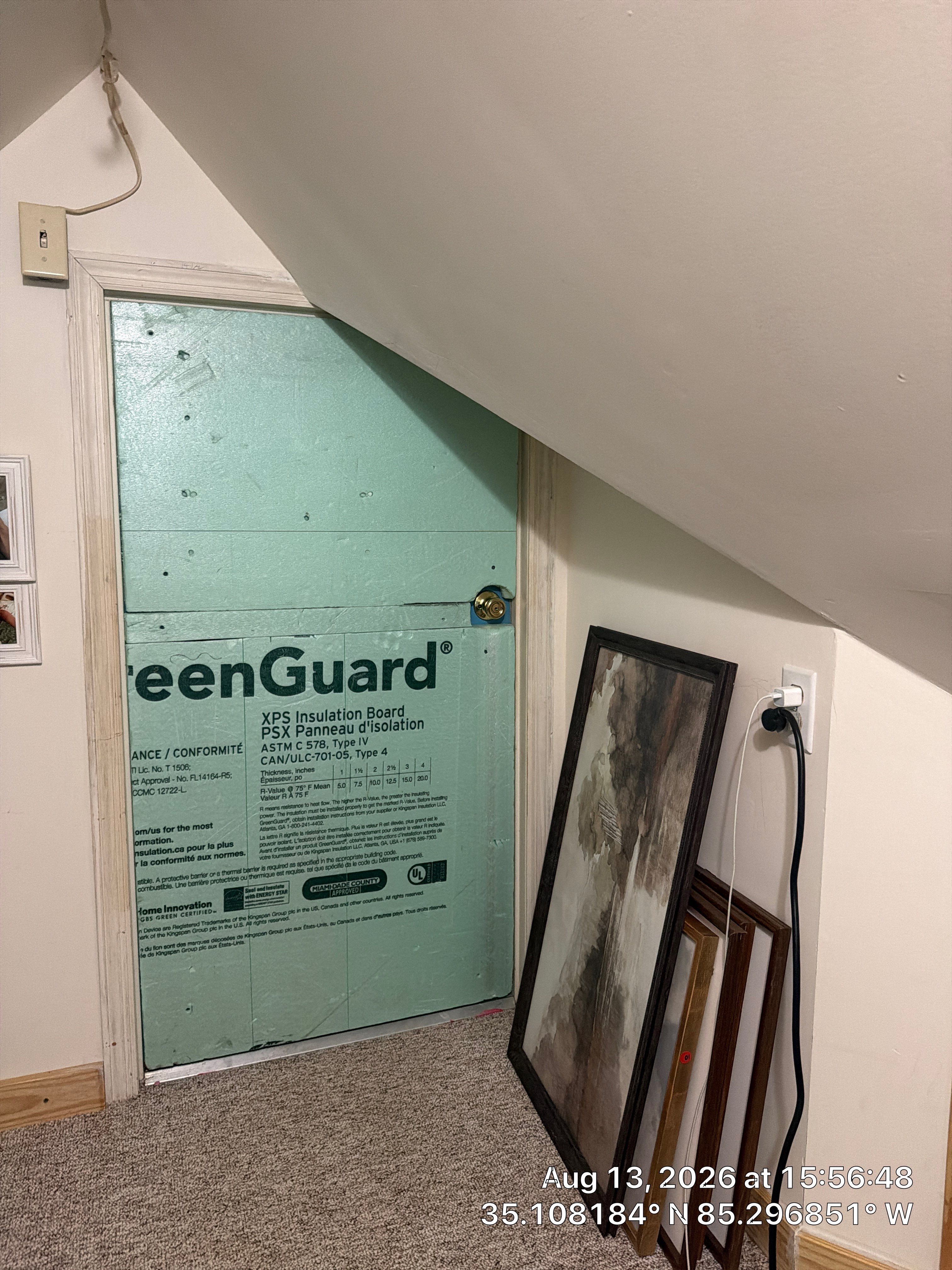 Attic Access Door Insulation and Weatherization in Chattanooga by CompanyCam Sales Demo