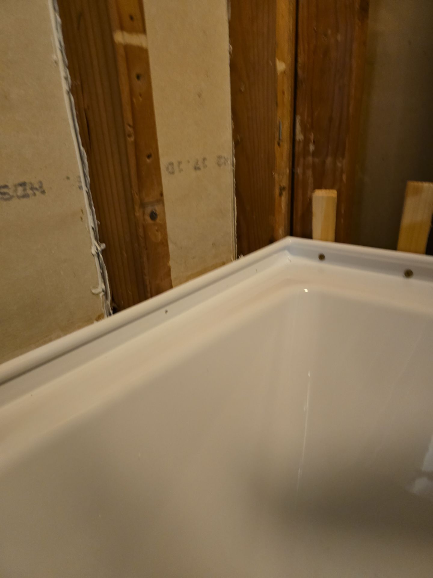 Shower Tub Installation with Underground Plumbing by Us Plumbing