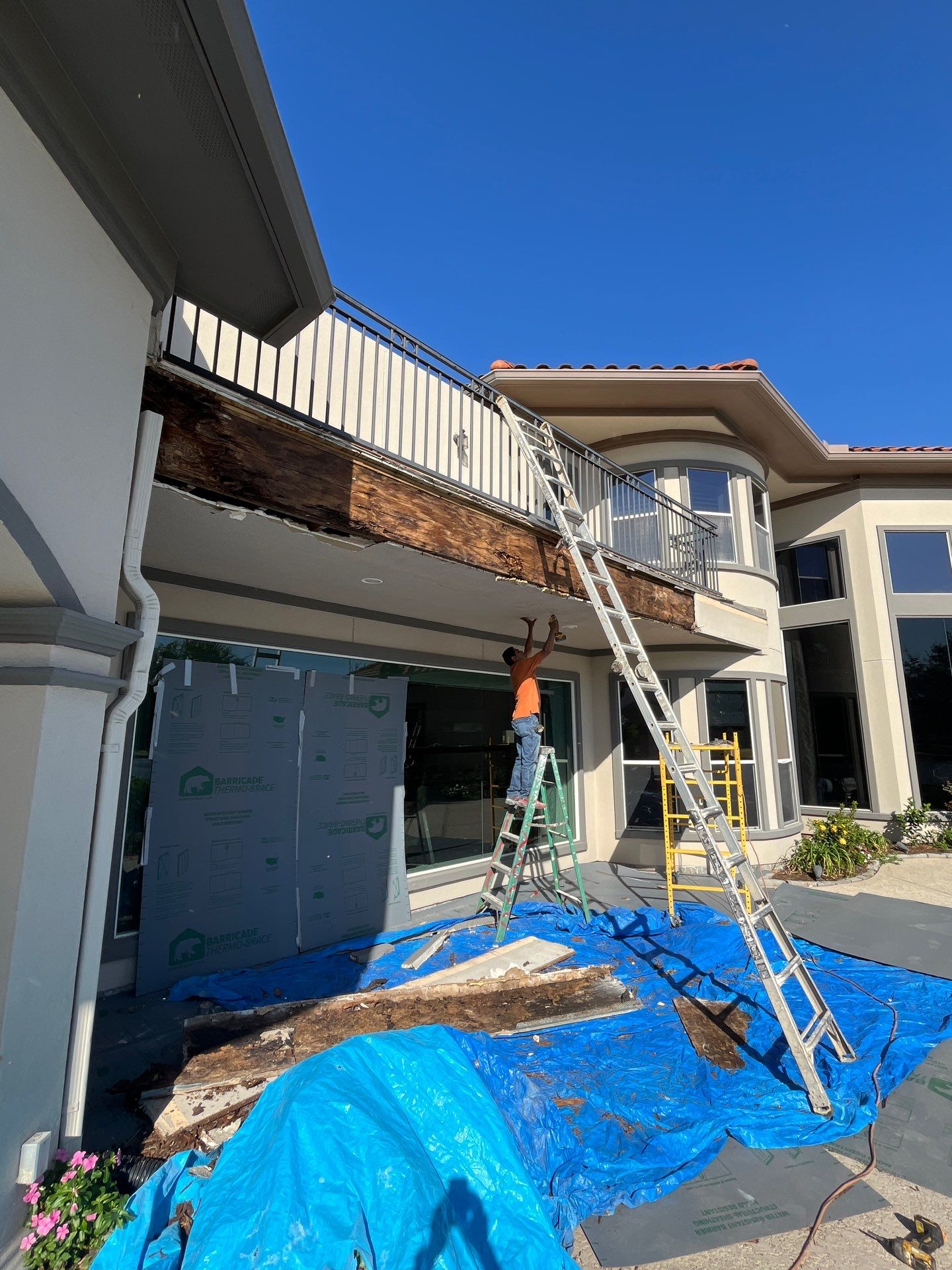 Major Remodel onBalcony Reconstruction by L&T General Contractors and Restoration INC