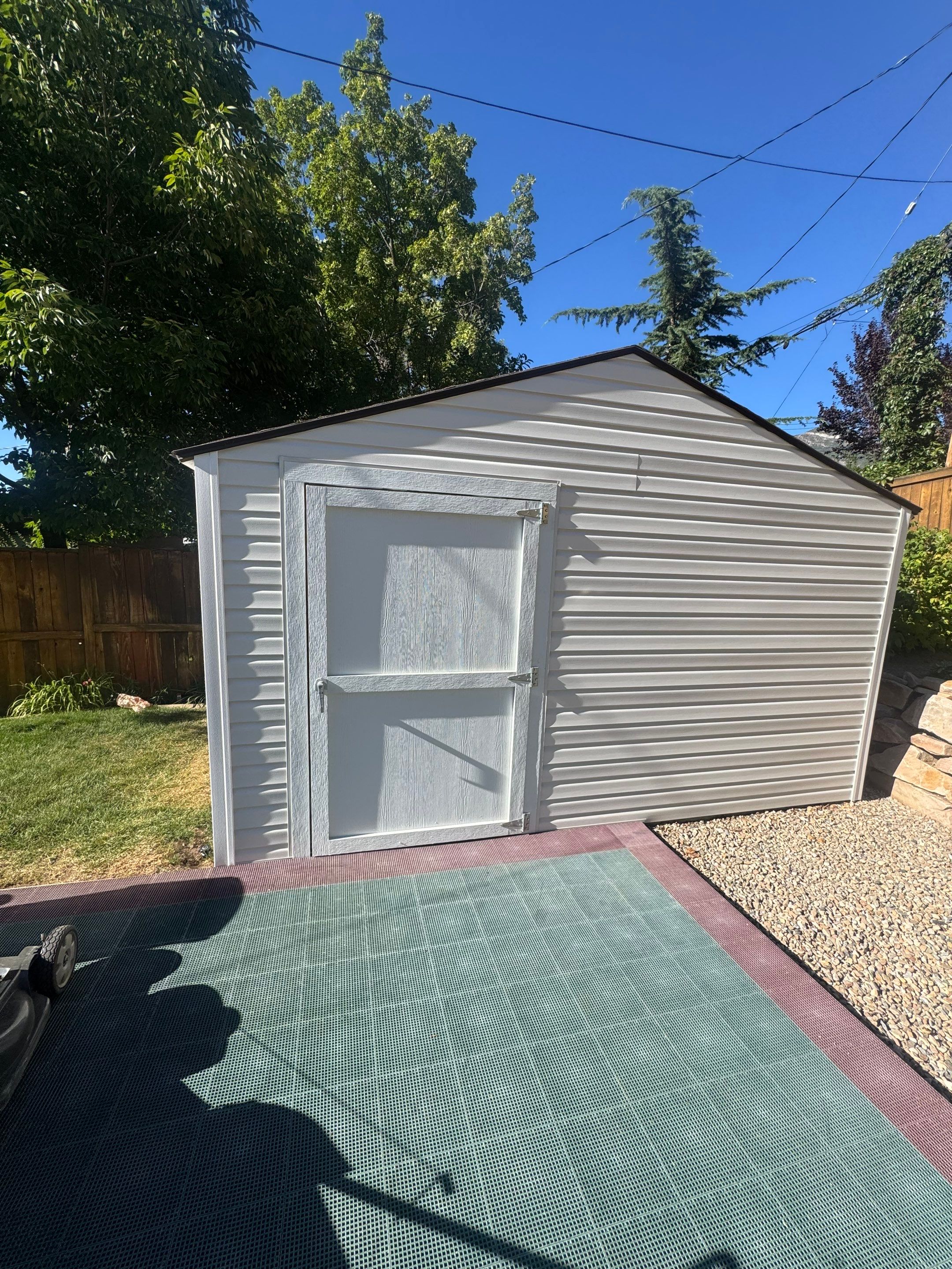 Salt Lake City | Targeted Vinyl Upgrade & Detached Shed | Arctic White Accents by Ideal Siding Utah