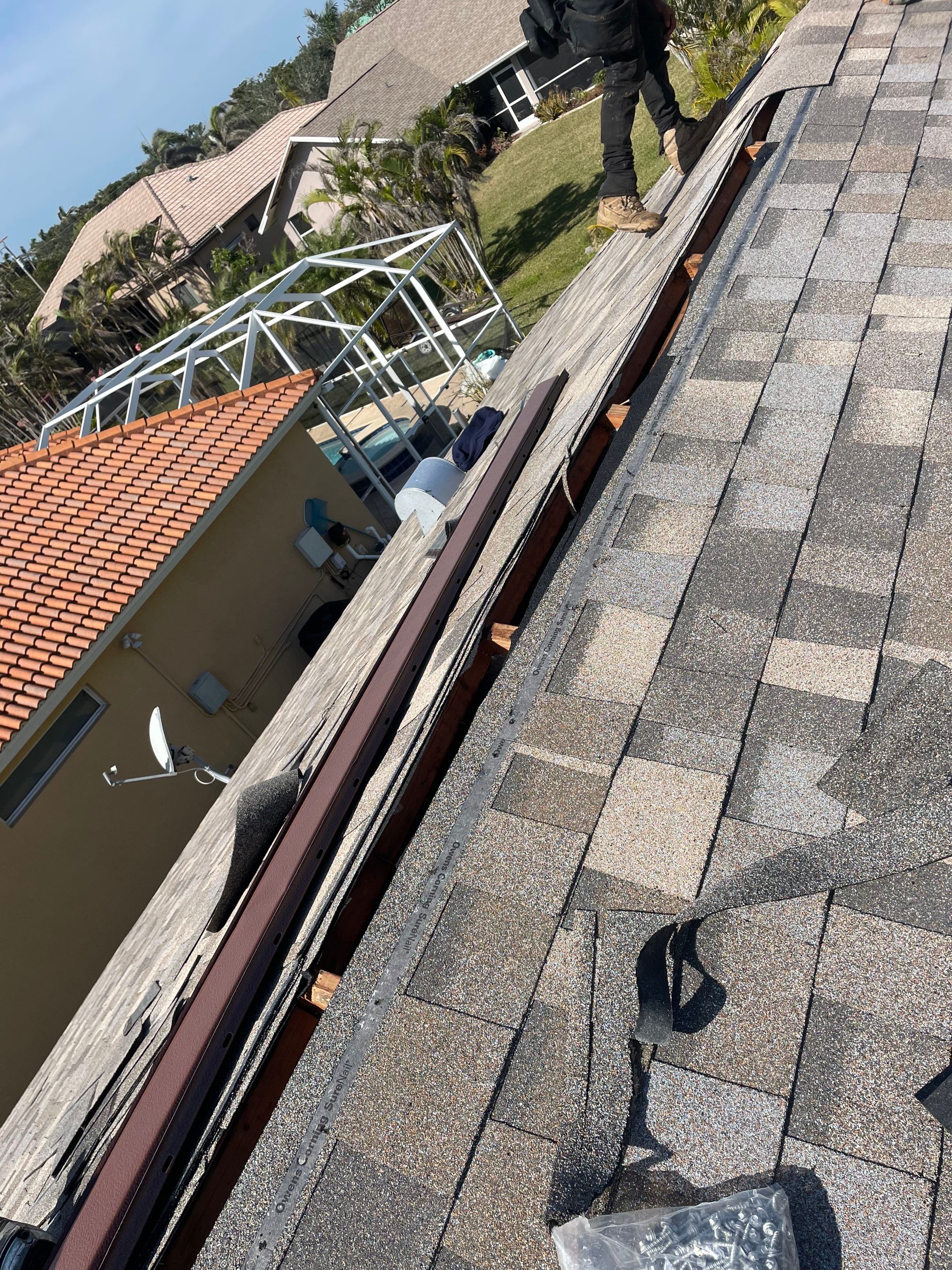 Residential Roofing Installation using Owens Corning Duration Shingles by Four Peaks Roofing