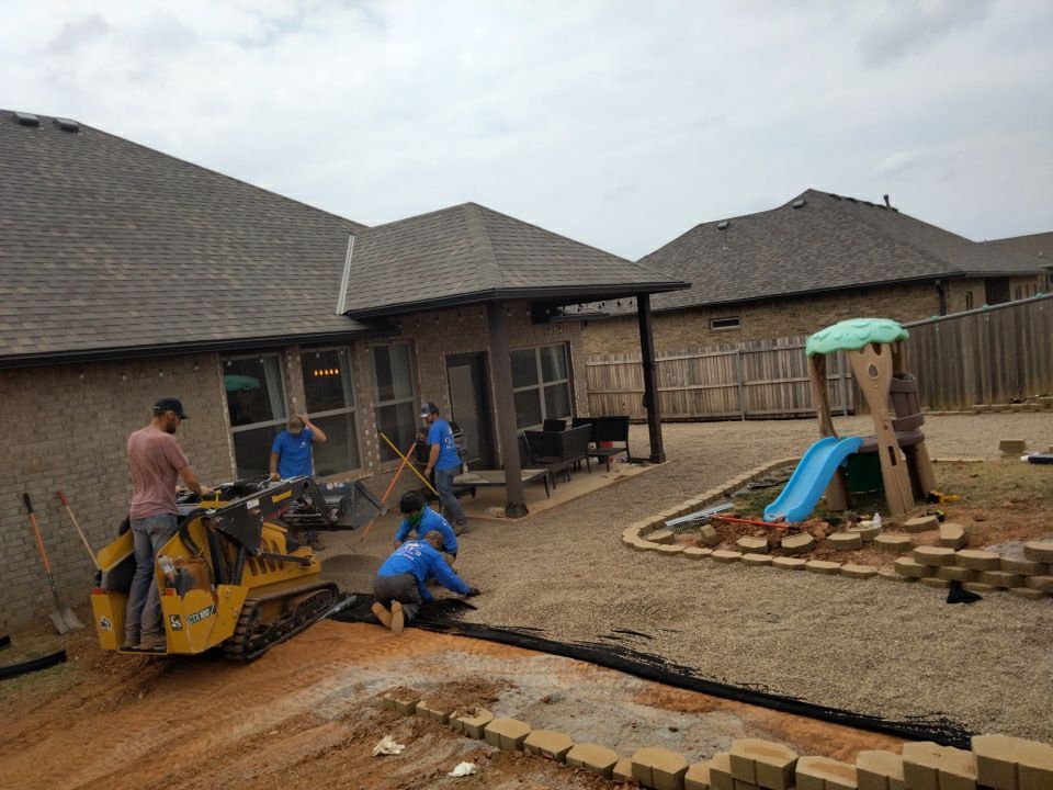 Retaining wall / Playground by Clays Services Inc