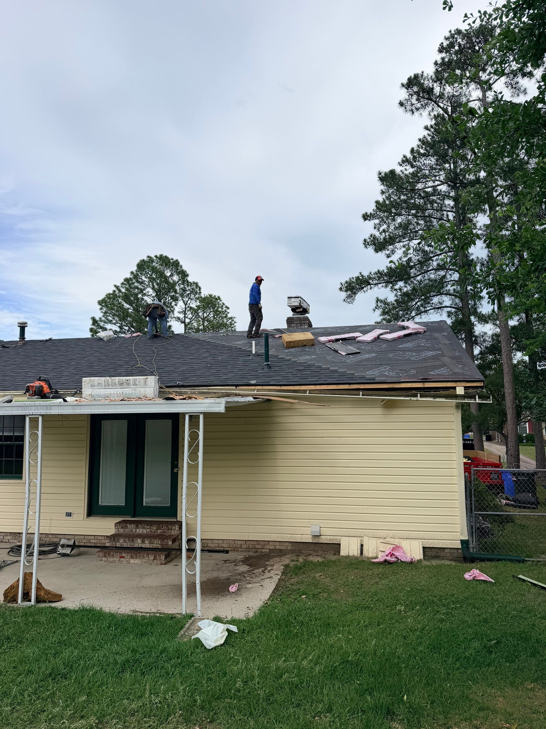 Roof Trusses Replaced- New Roof Installation by Karcher Roofing & Construction