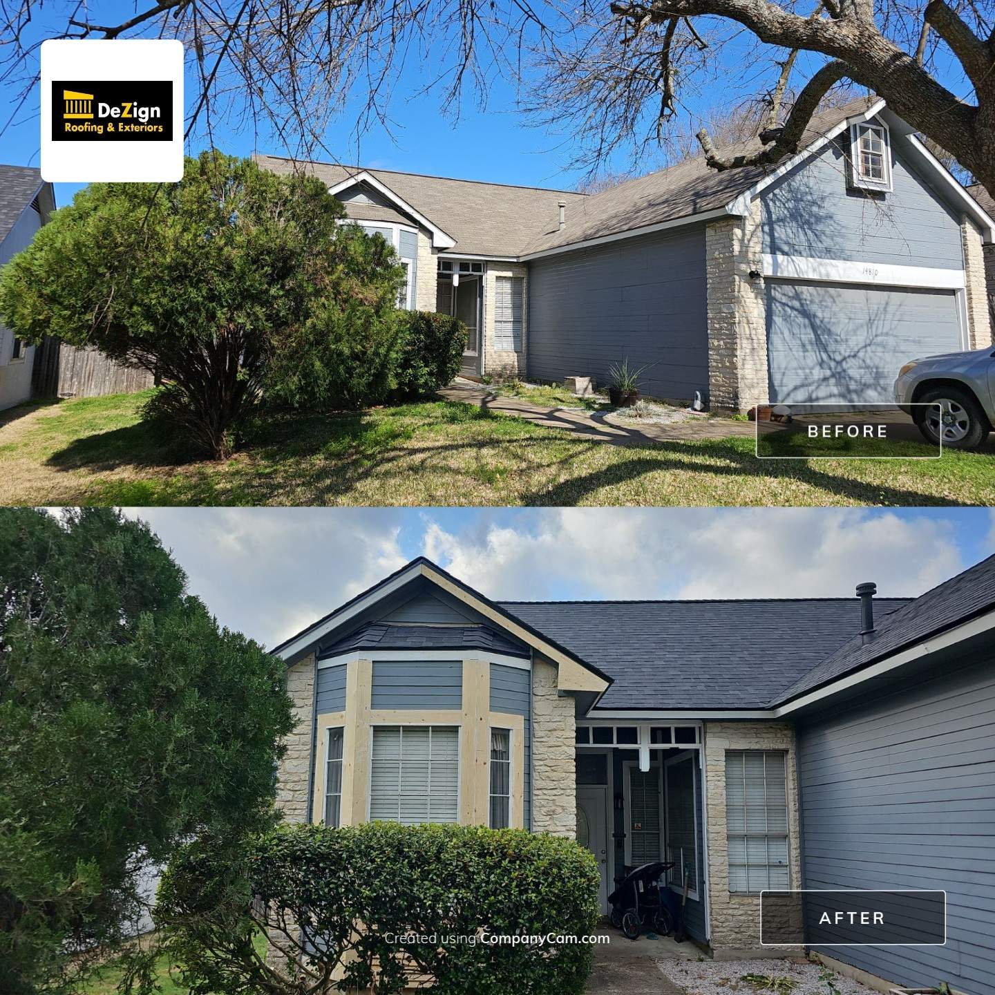 Residential Roofing Installation using Owens Corning Oakridge Onyx Black by DeZign Roofing & Exteriors