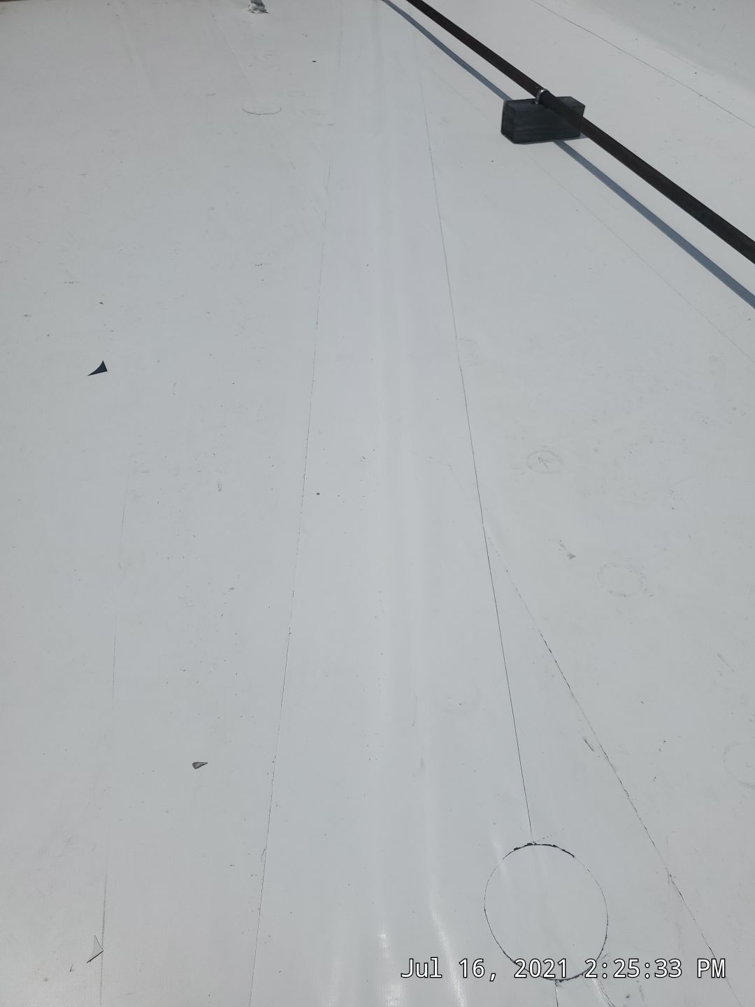 Commercial Roofing Installation using 50 mil PVC by Hostetler Roofing