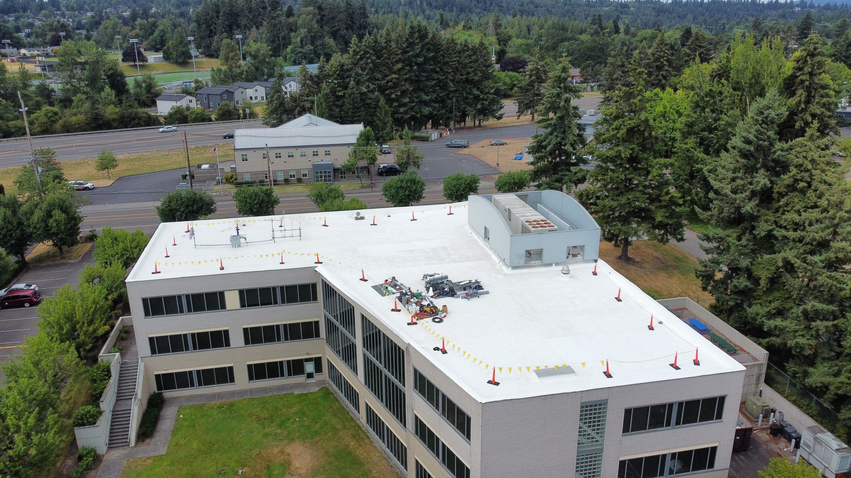 Commercial Roofing Replacement using TPO by Vitan Construction LLC 