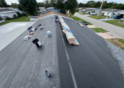 Silicone install-- Flat roof