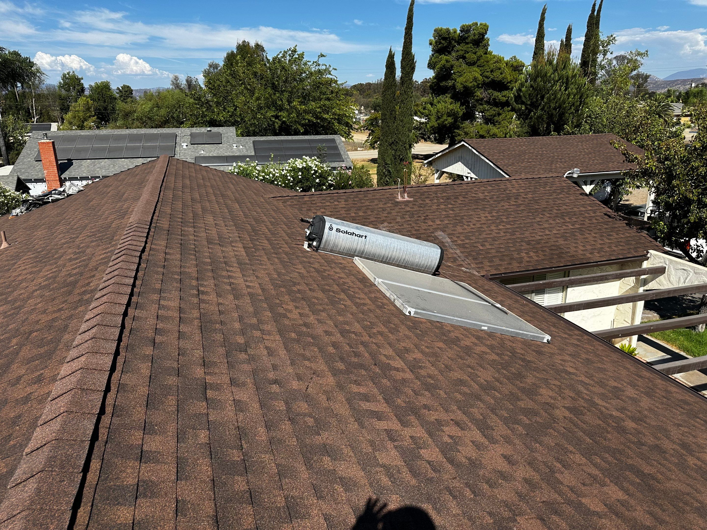 GAF Timberline Asphalt Shingle Roof Replacement in Ramona by Reliable Roofing San Diego Inc.