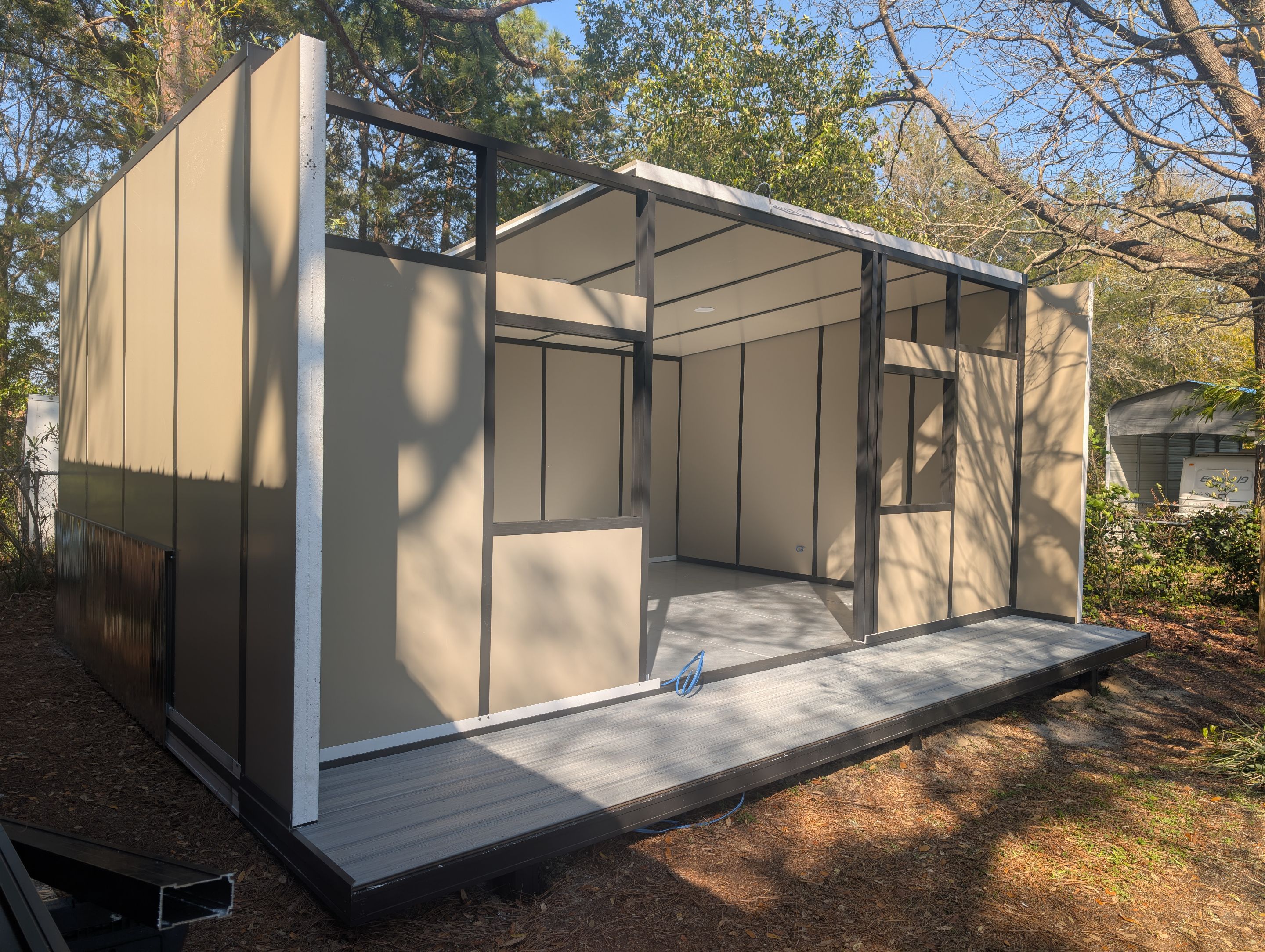 Titan Blockhouse Backyard Home Addition by Titan Sunrooms